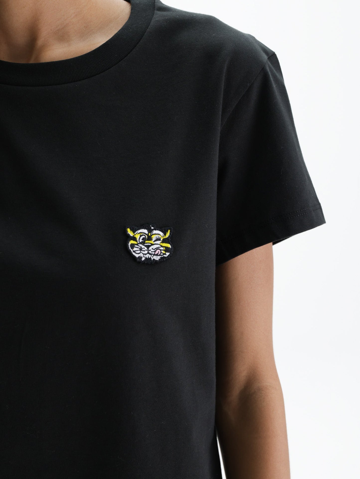 Kenzo T-Shirt Gots Wild Tiger Printed Black