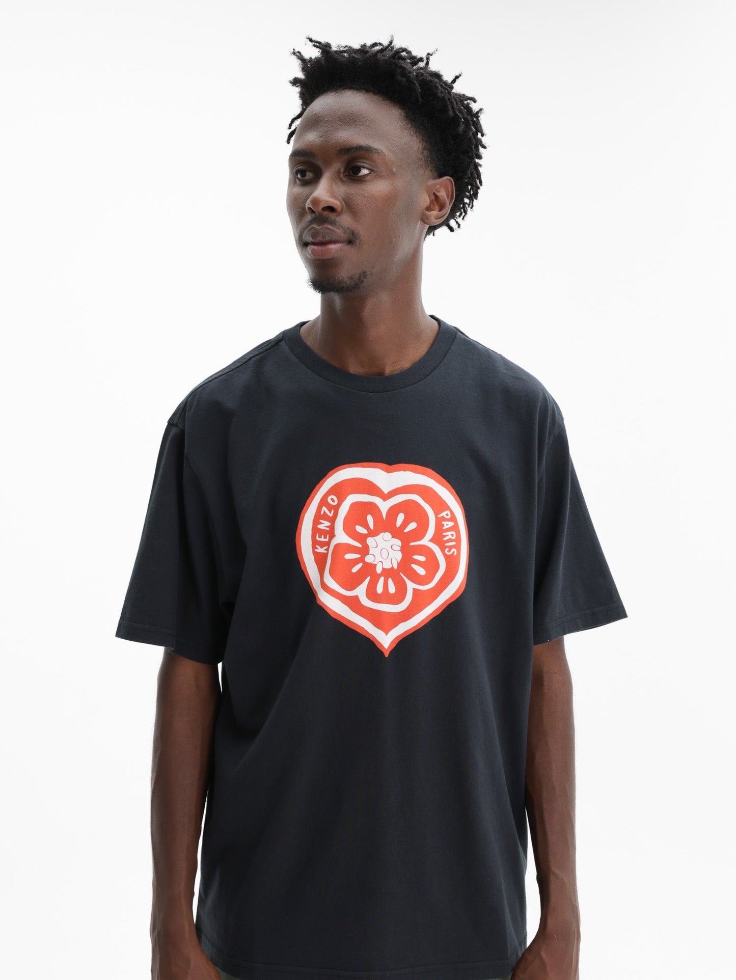 Kenzo T-Shirt Boke Heart Loose Fit Black