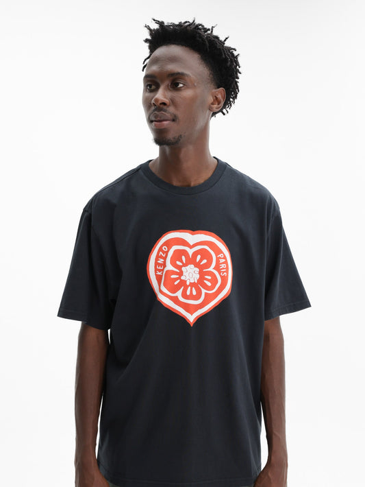 Kenzo T-Shirt Boke Heart Loose Fit Black