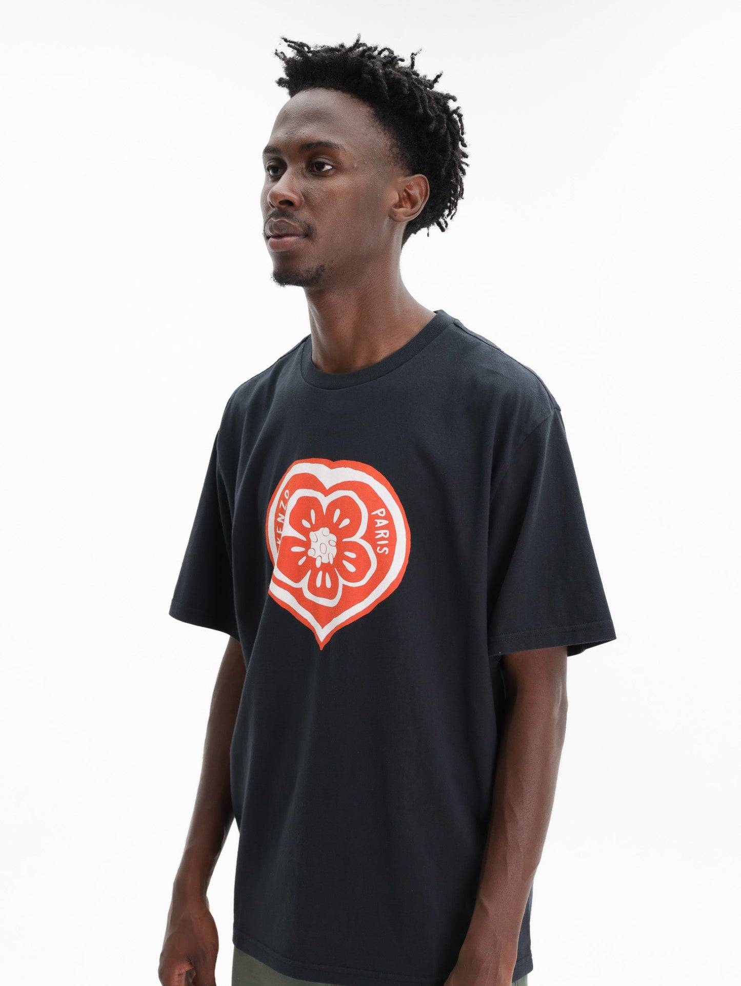 Kenzo T-Shirt Boke Heart Loose Fit Black