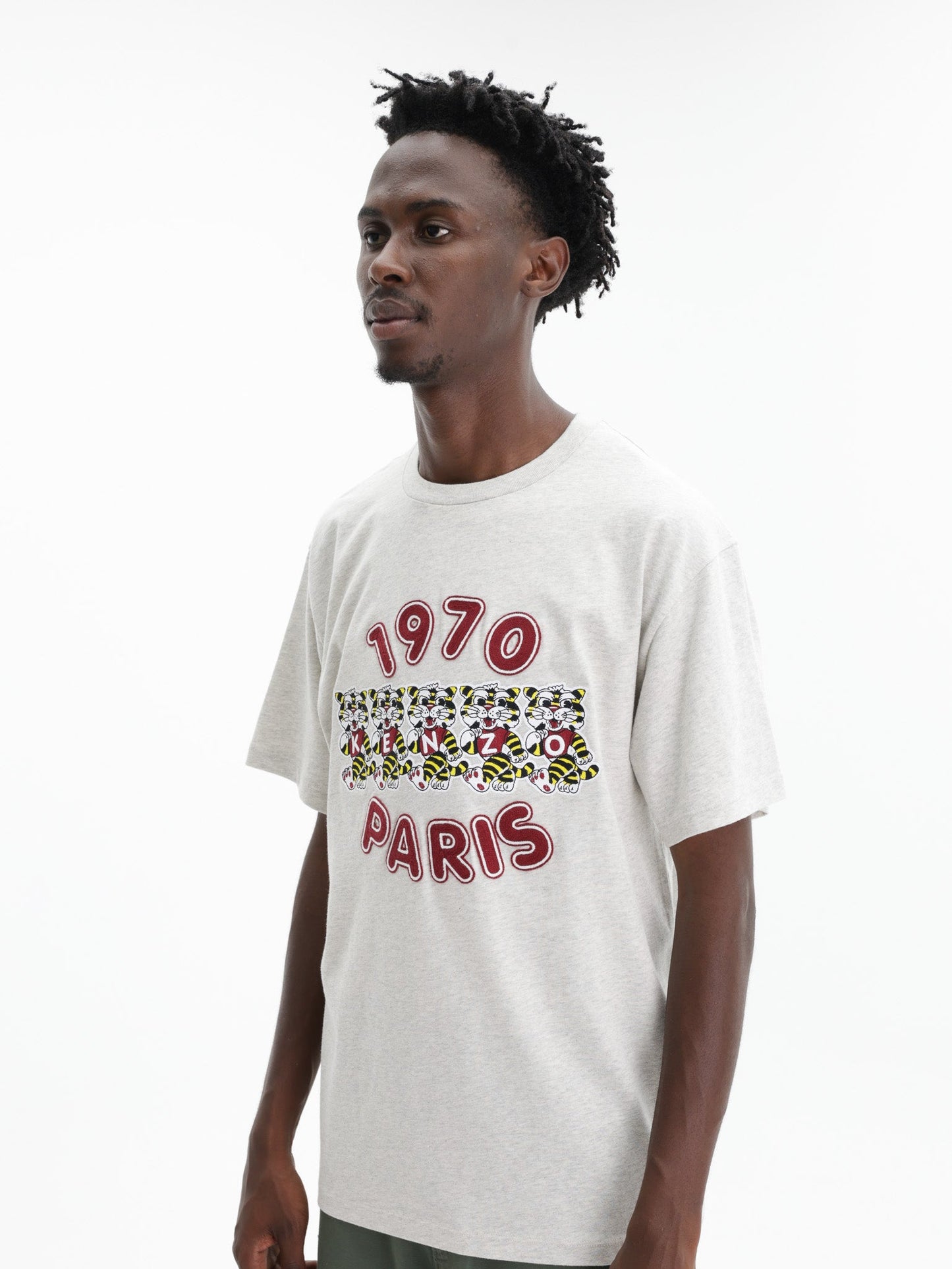 Kenzo T-Shirt Wild Tiger Loose Fit Grey