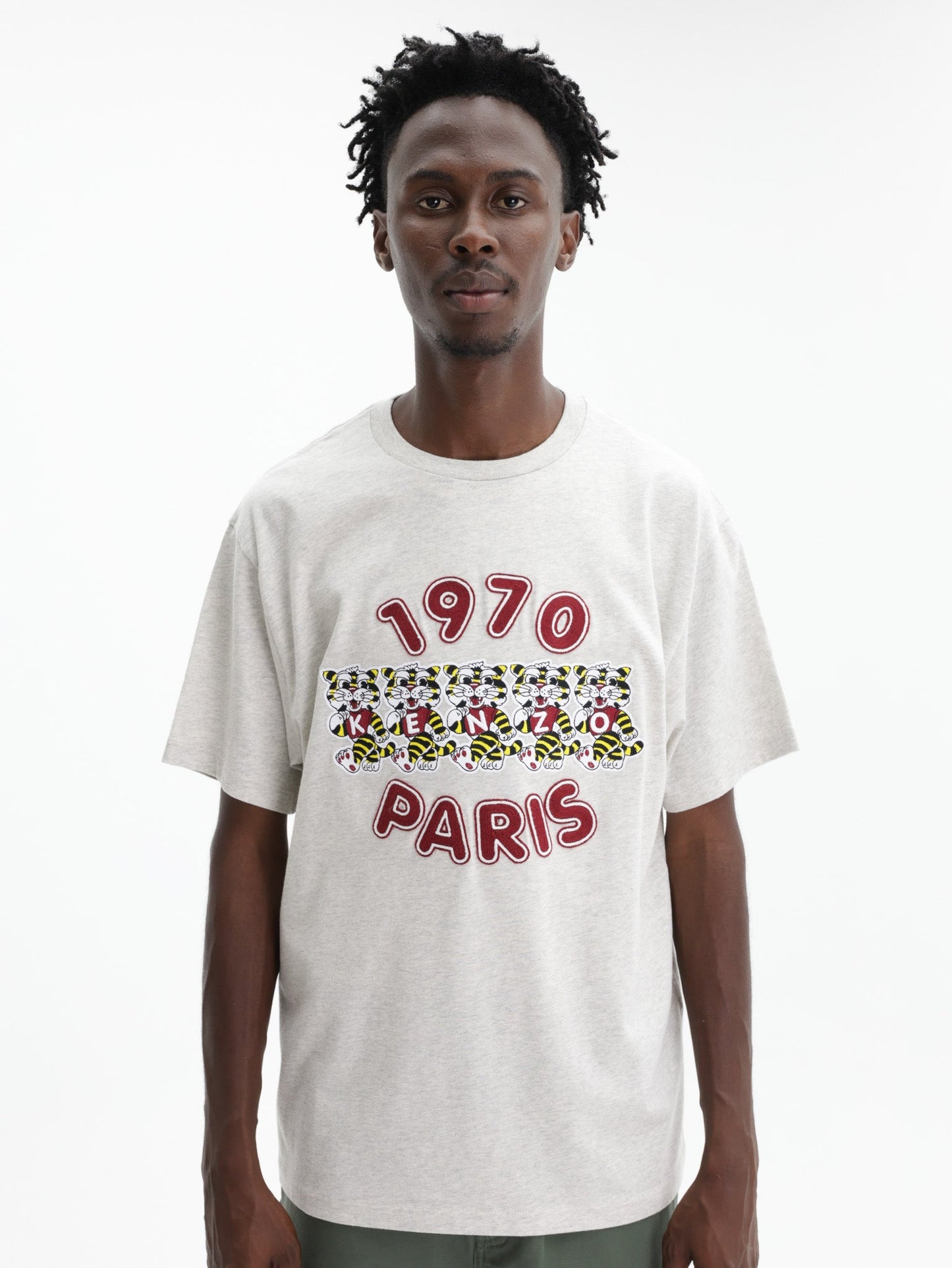 Kenzo T-Shirt Wild Tiger Loose Fit Grey