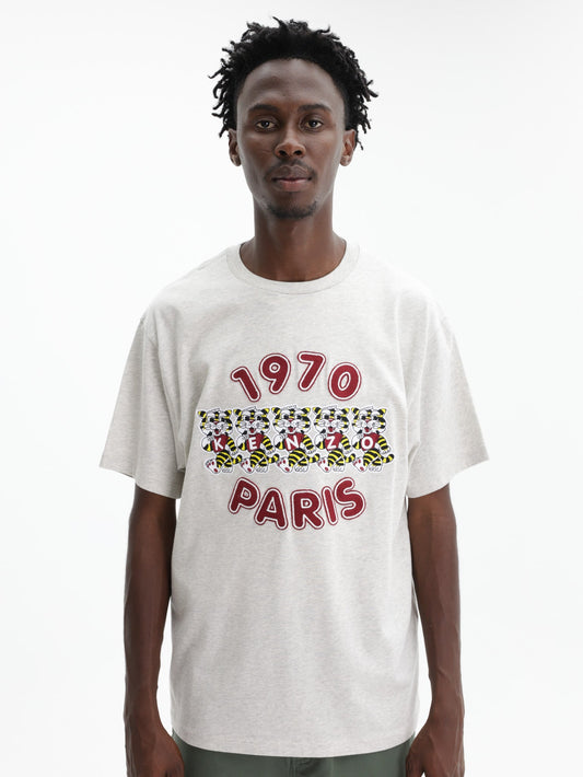 Kenzo T-Shirt Wild Tiger Loose Fit Grey