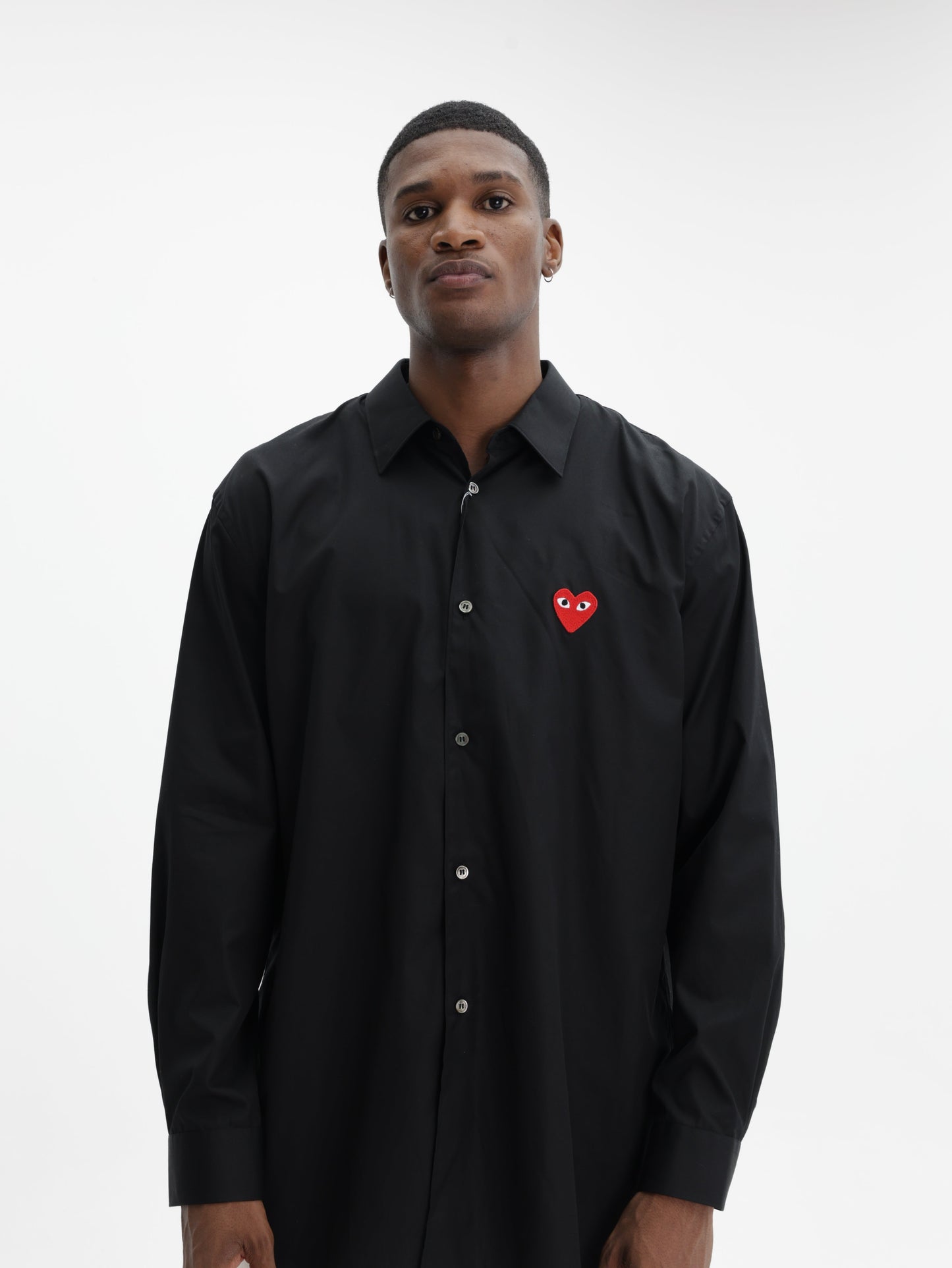 Comme Des Garcons Shirt Heart Black