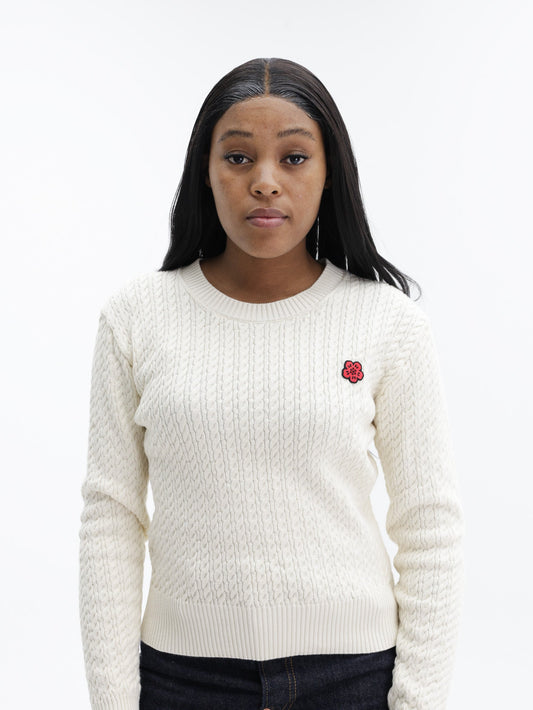 Kenzo Jumper Boke Flower Wool Ecru