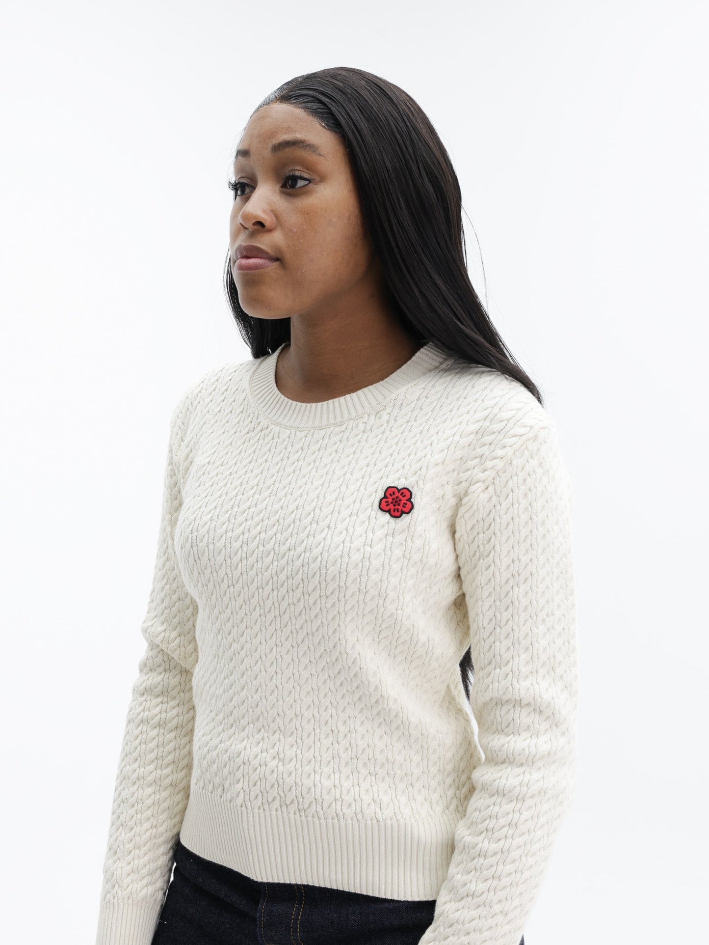 Kenzo Jumper Boke Flower Wool Ecru