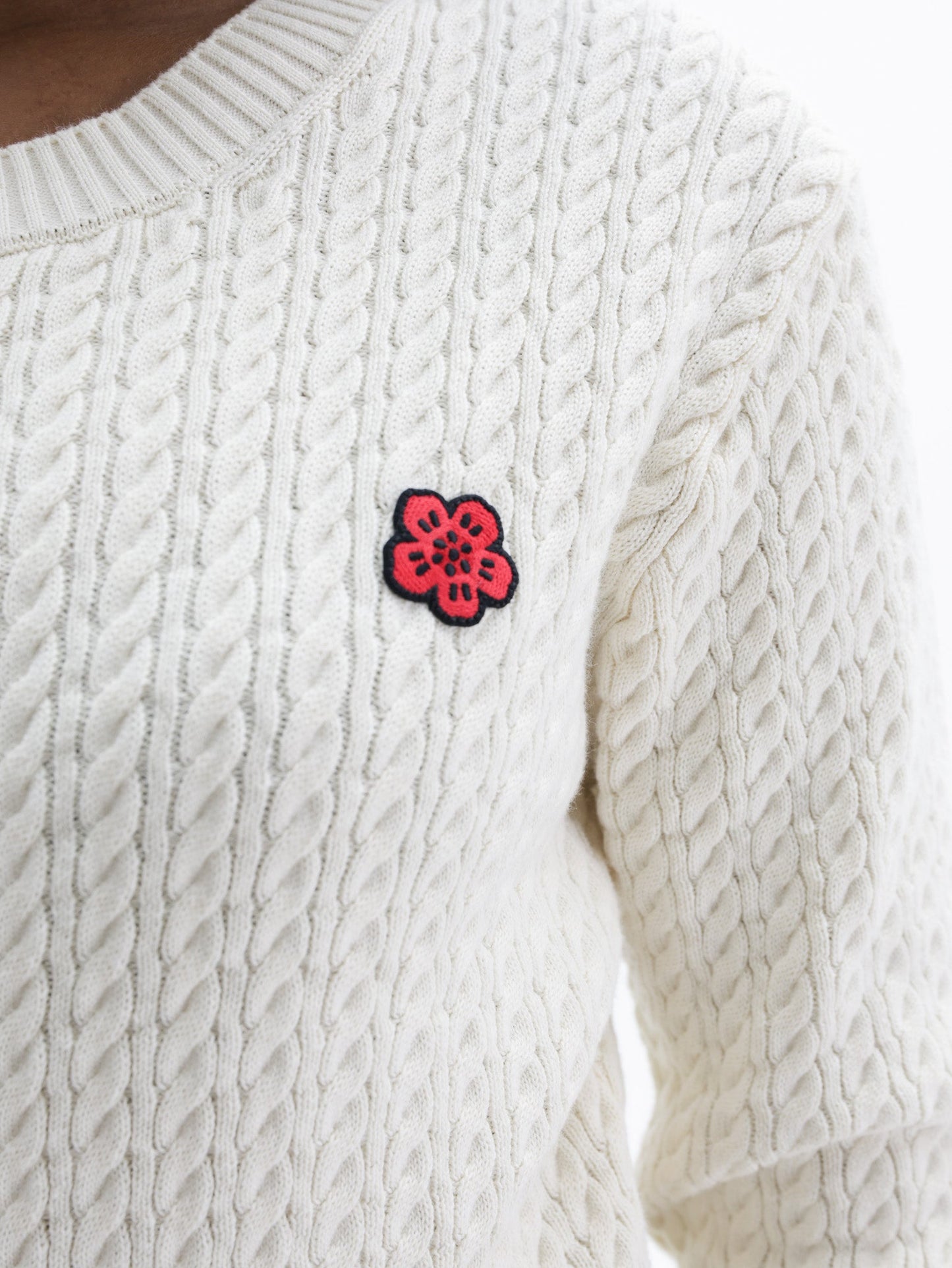 Kenzo Jumper Boke Flower Wool Ecru
