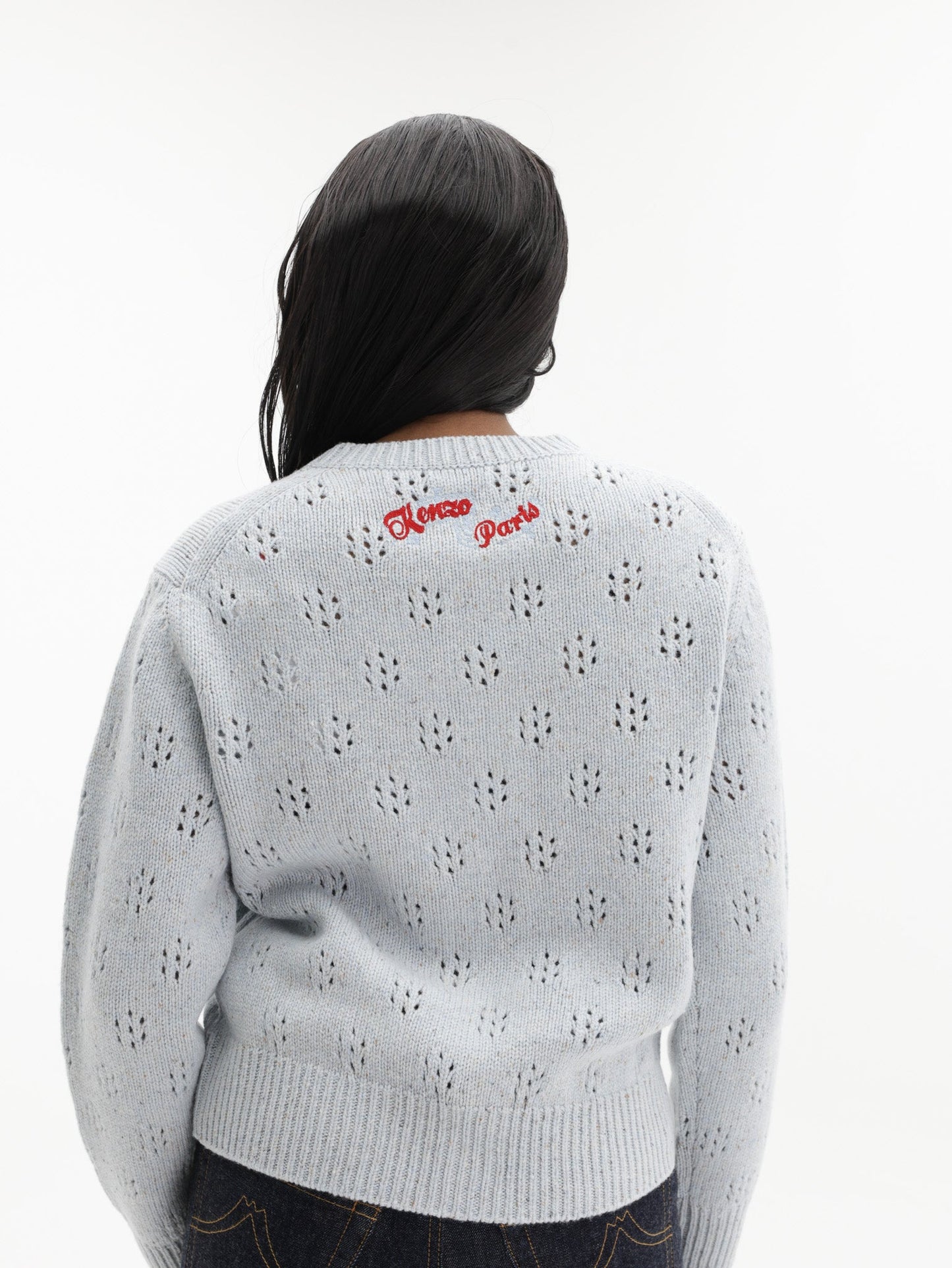 Kenzo Cardigan Winter Holidays Embroidered Glacier