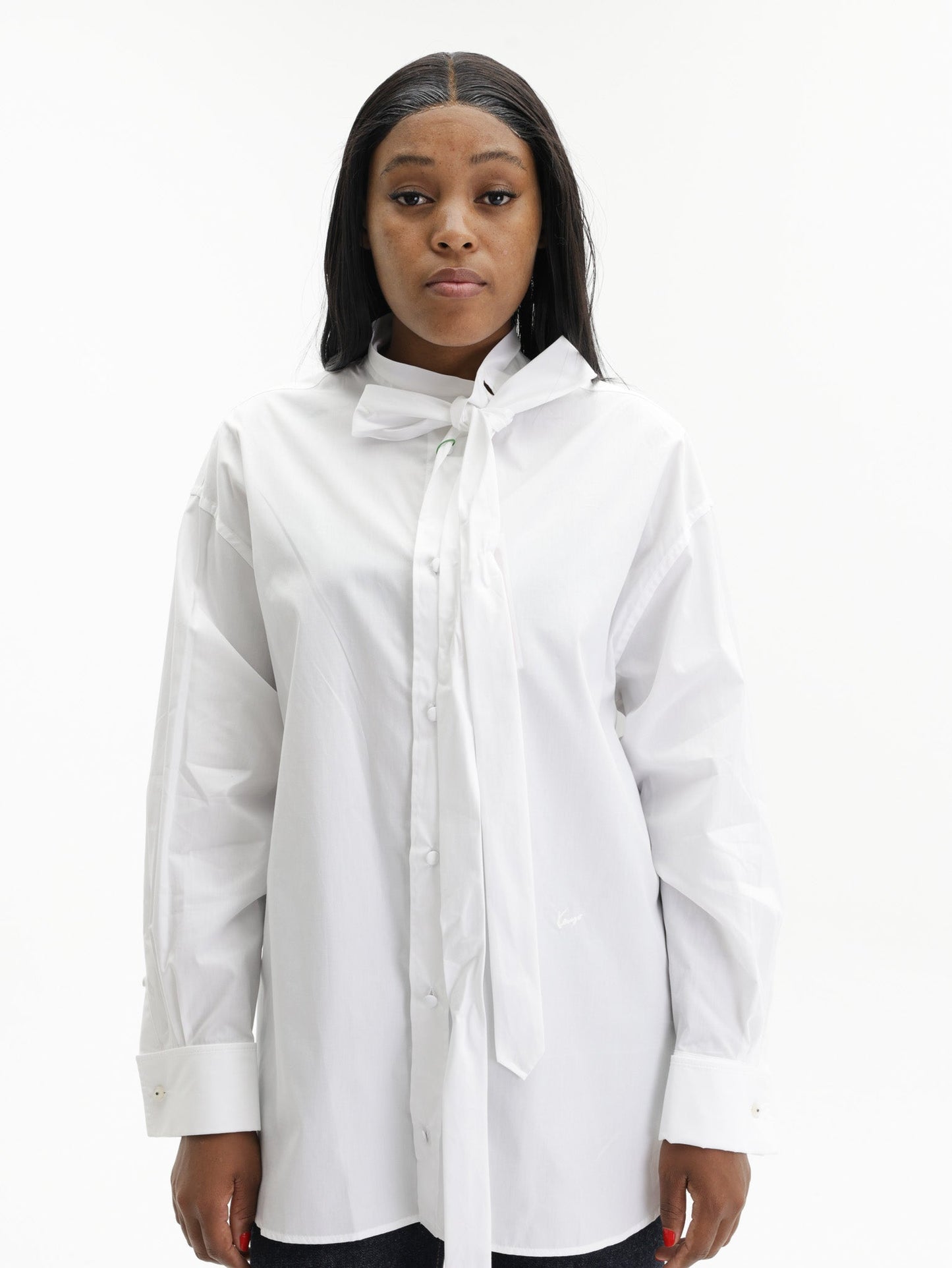 Kenzo Shirt Ls  Woven Cotton  White