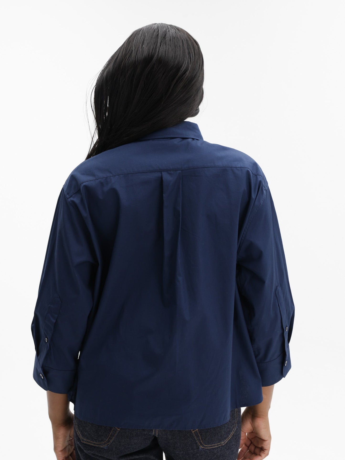 Kenzo Shirt Ls  Woven Cotton Navy