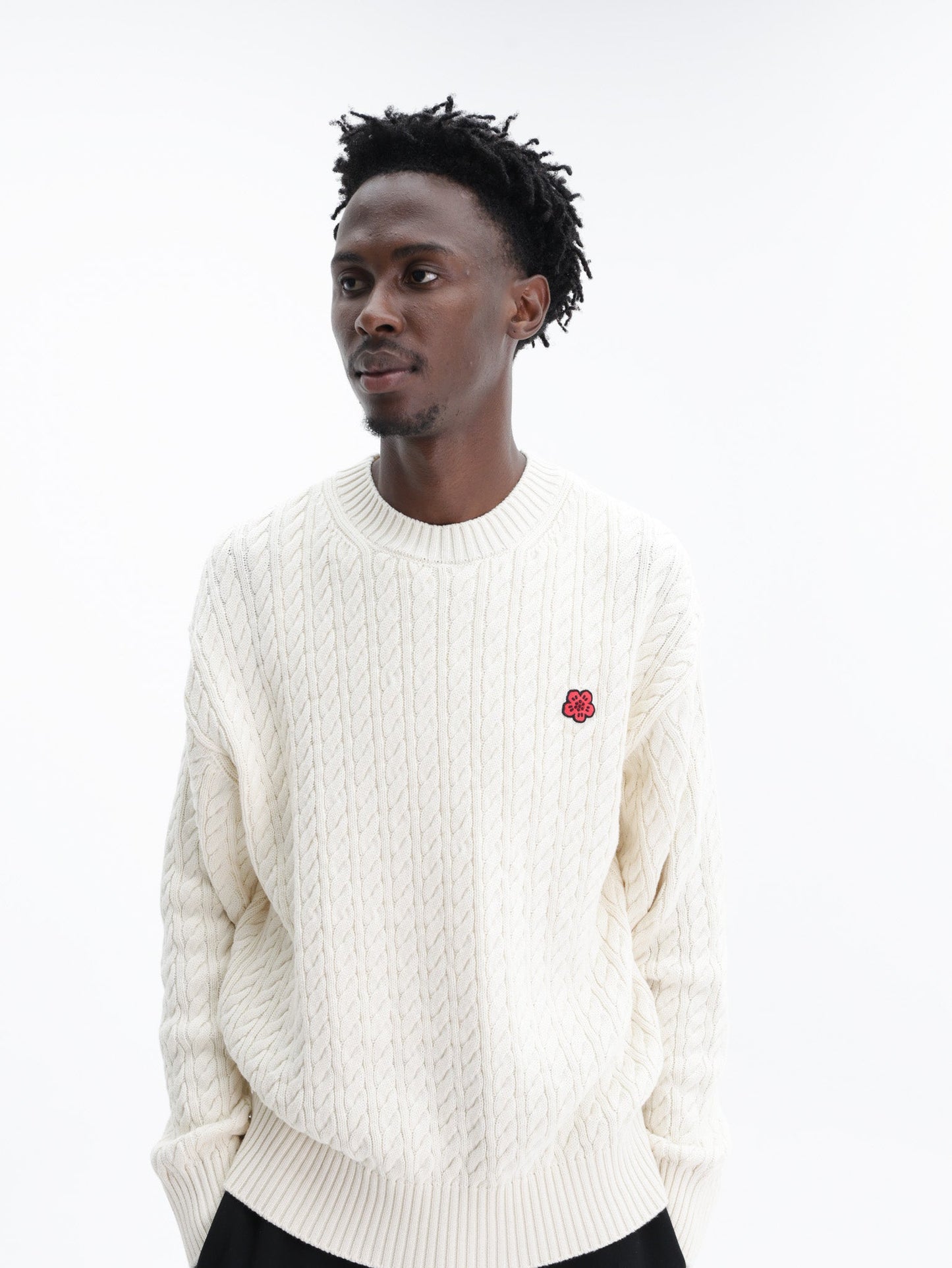 Kenzo Jumper Boke Flower Knit Ecru