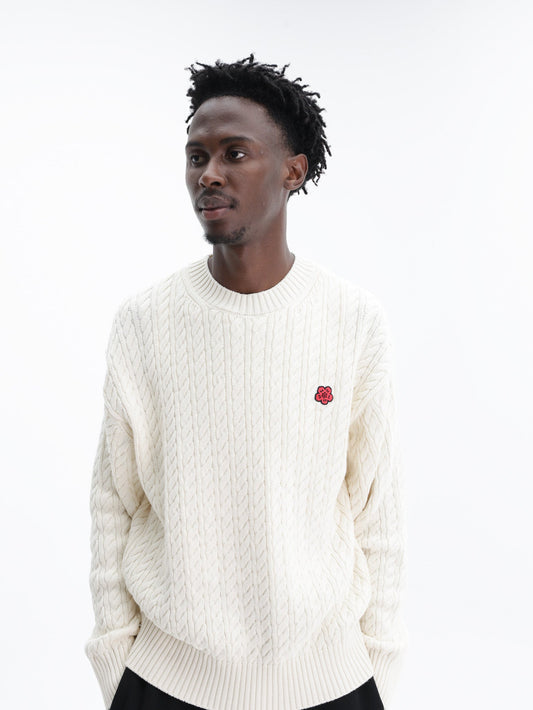 Kenzo Jumper Boke Flower Knit Ecru