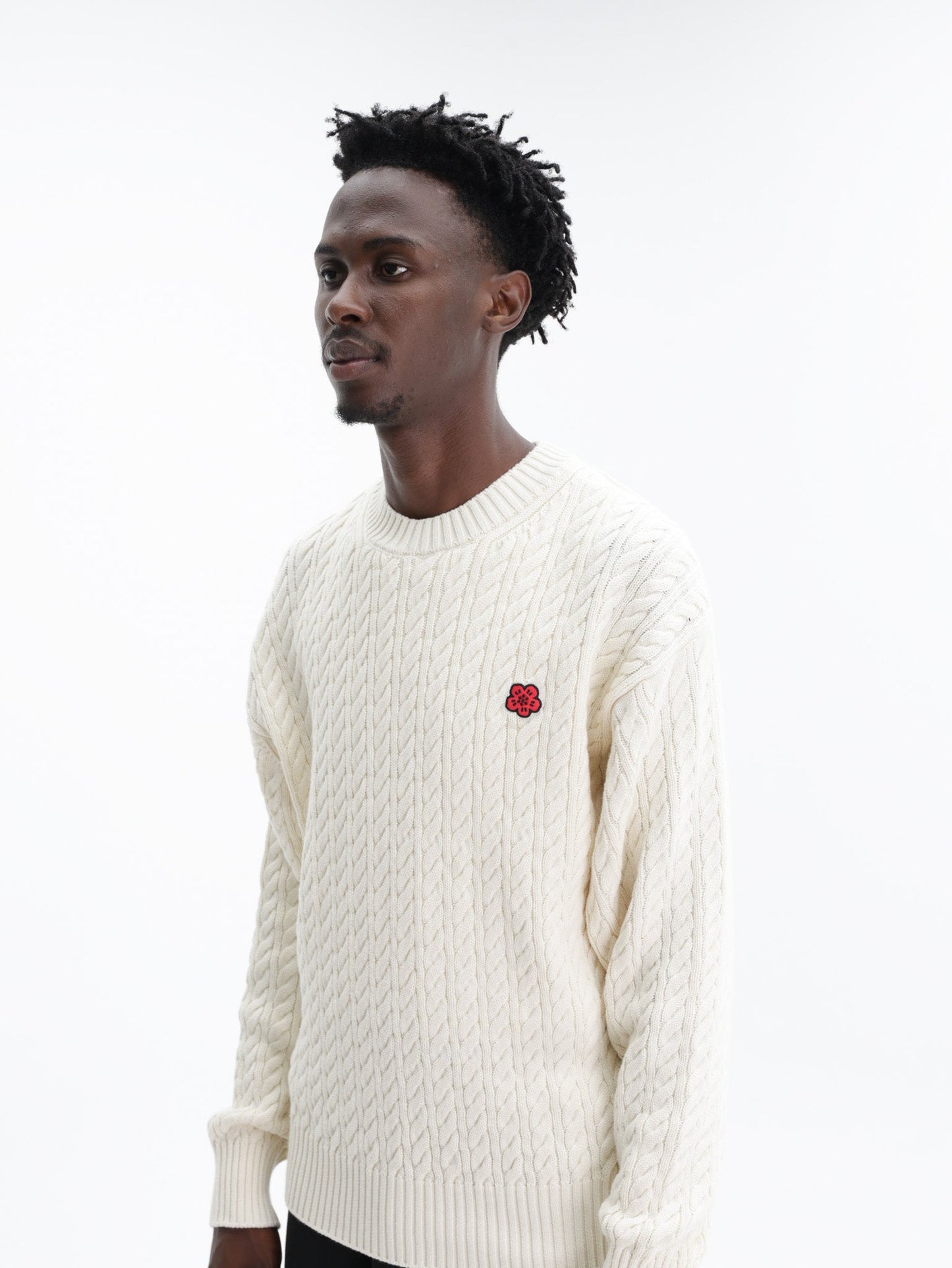 Kenzo Jumper Boke Flower Knit Ecru