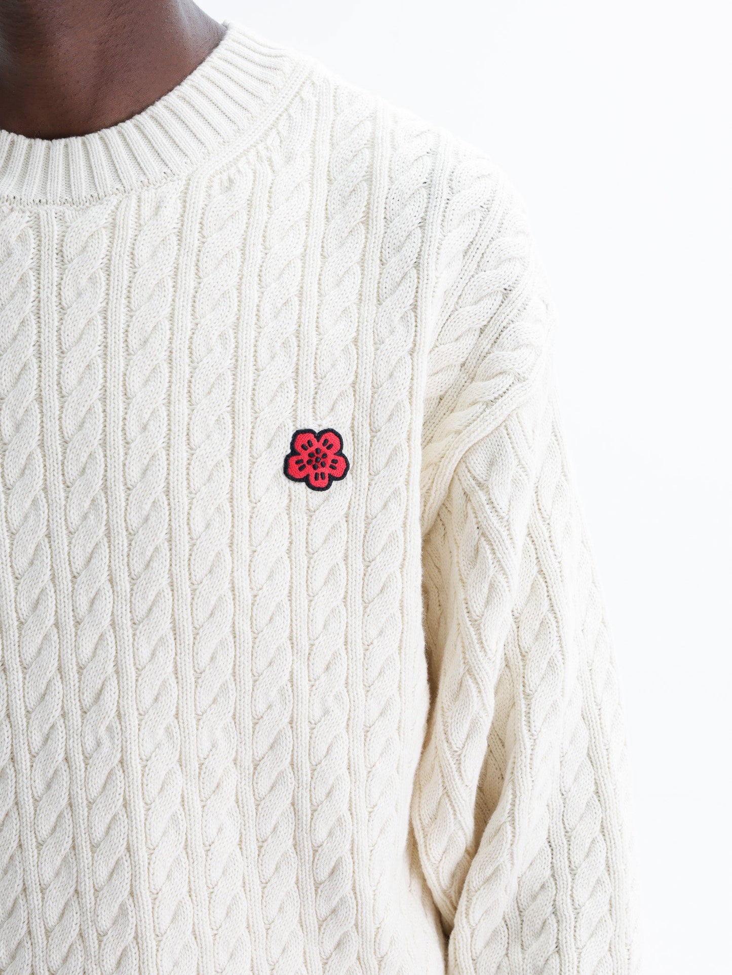 Kenzo Jumper Boke Flower Knit Ecru