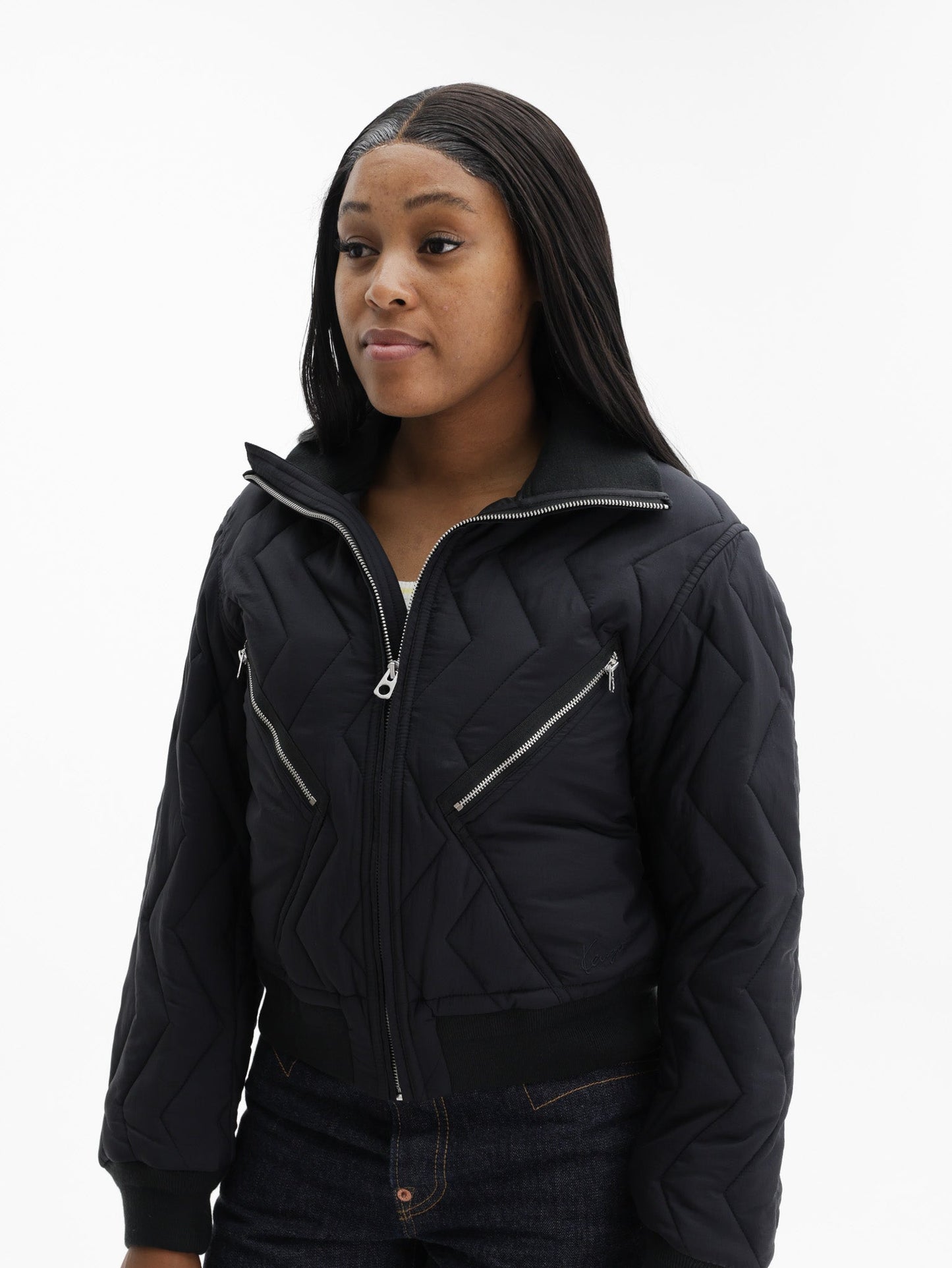 Kenzo Jacket Winter Holidays Quilted Black