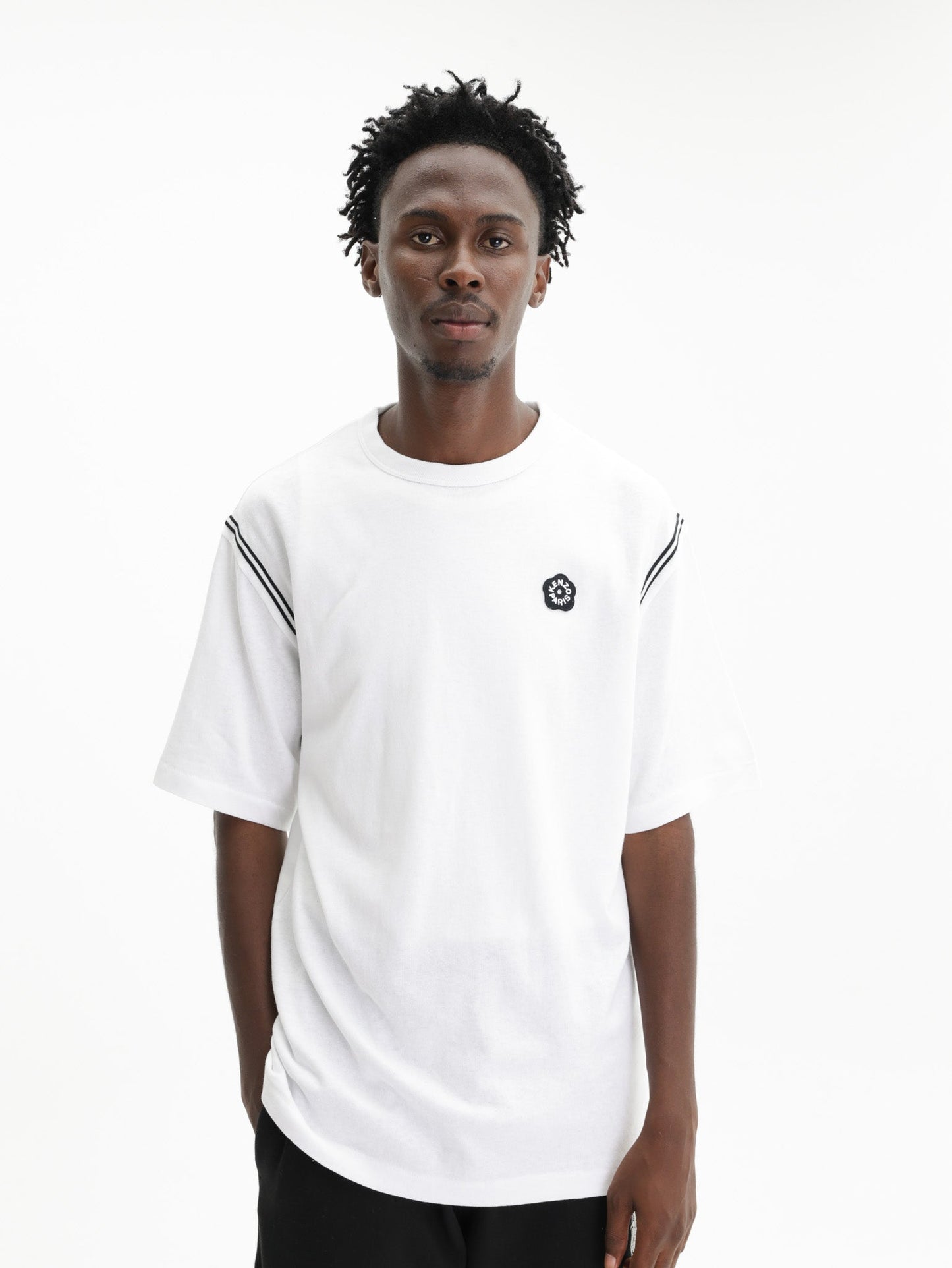 Kenzo T-Shirt Boke Flower 2.0 Embroidered White