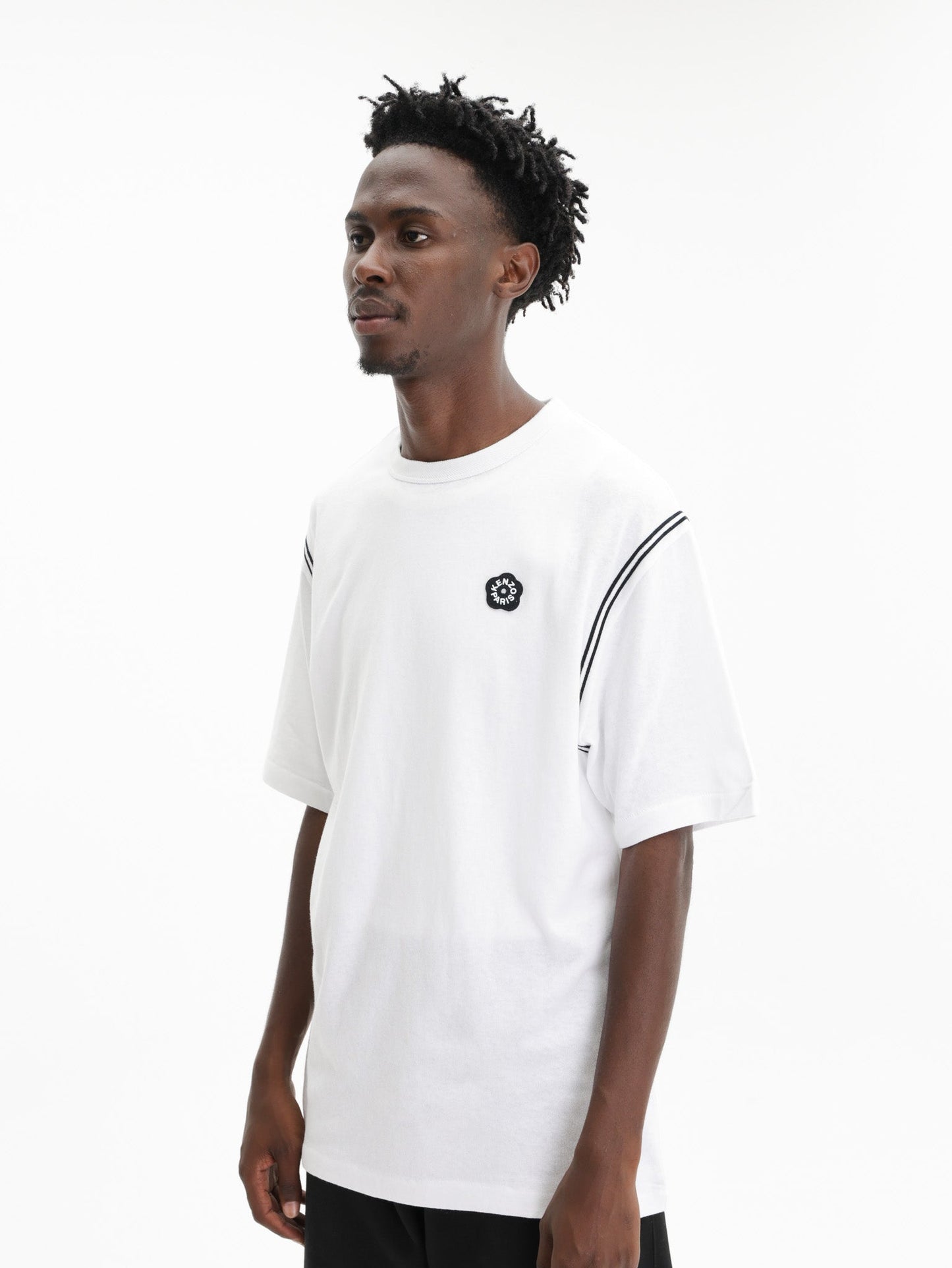 Kenzo T-Shirt Boke Flower 2.0 Embroidered White