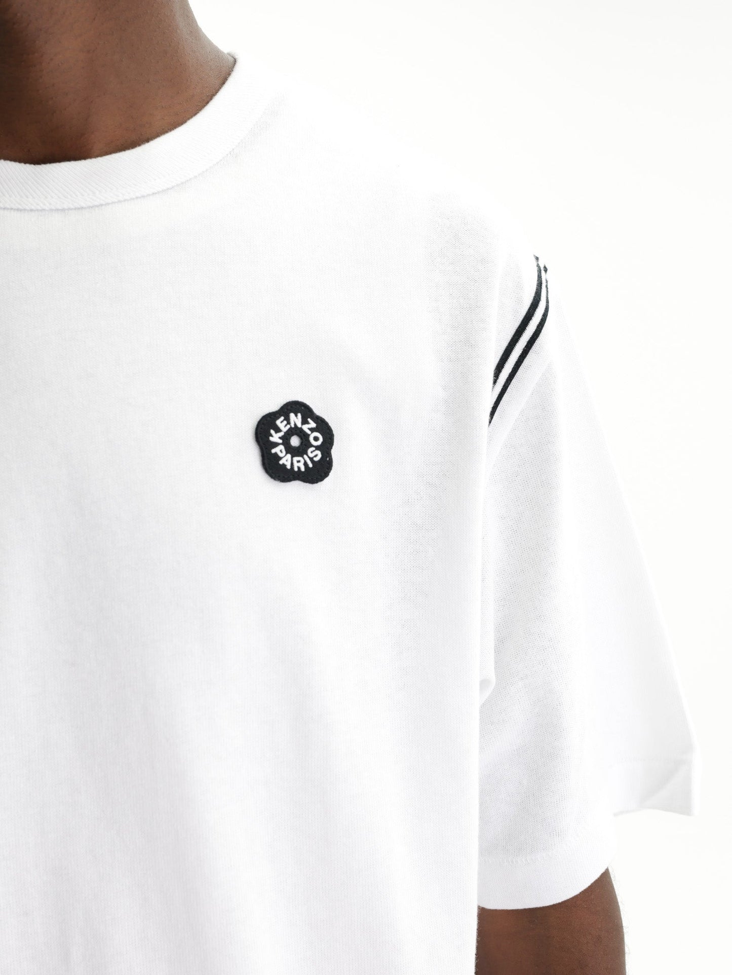 Kenzo T-Shirt Boke Flower 2.0 Embroidered White