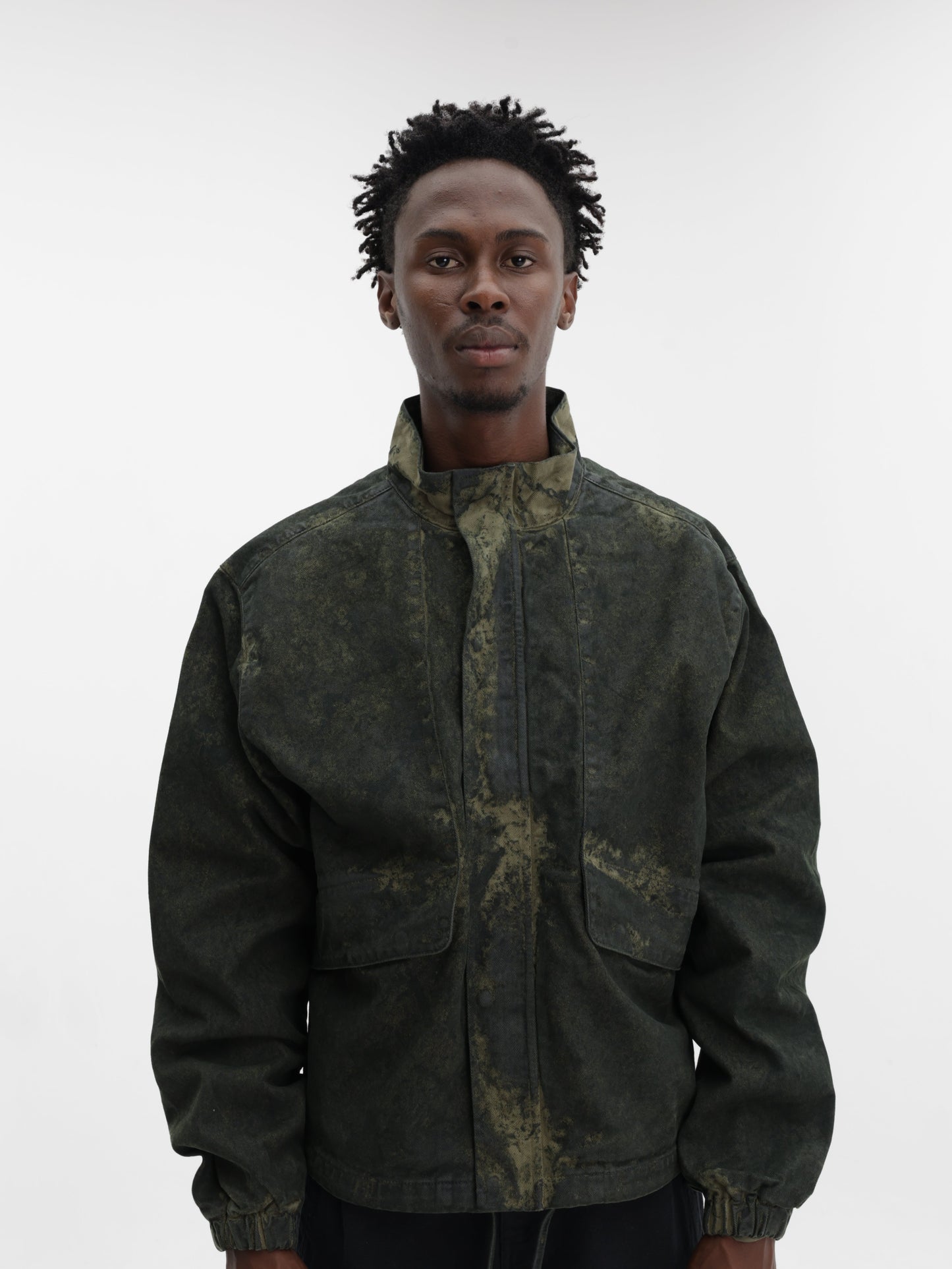 Arte Allover Paint Jacket Green