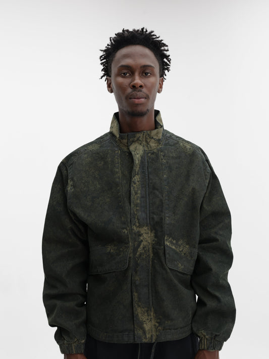 Arte Allover Paint Jacket Green