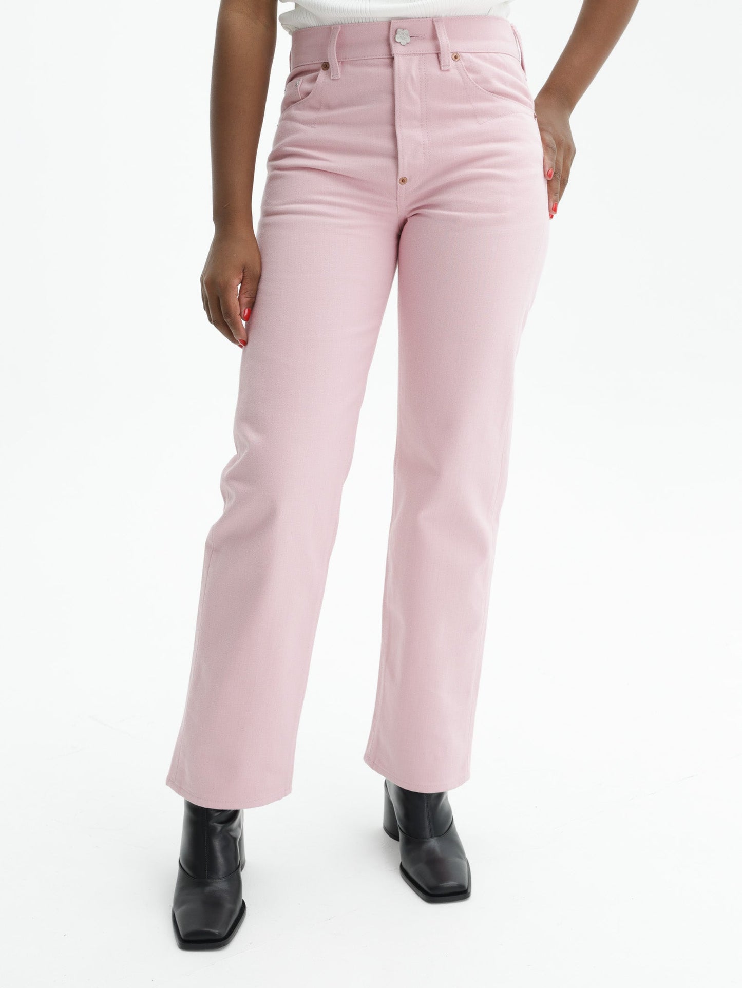 Kenzo Jeans Woven Denim Pink