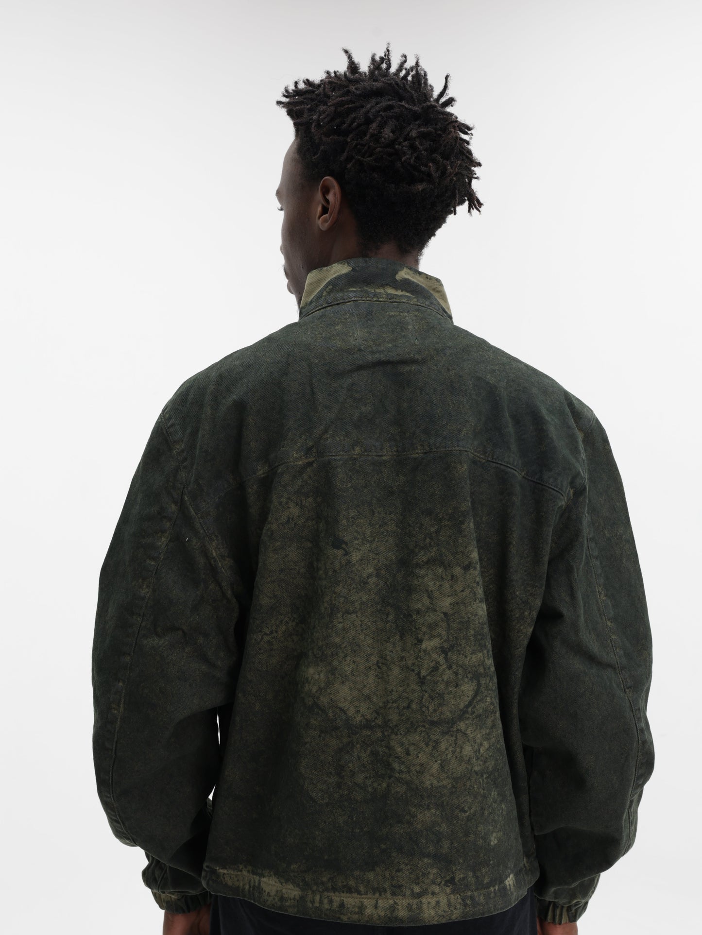 Arte Allover Paint Jacket Green