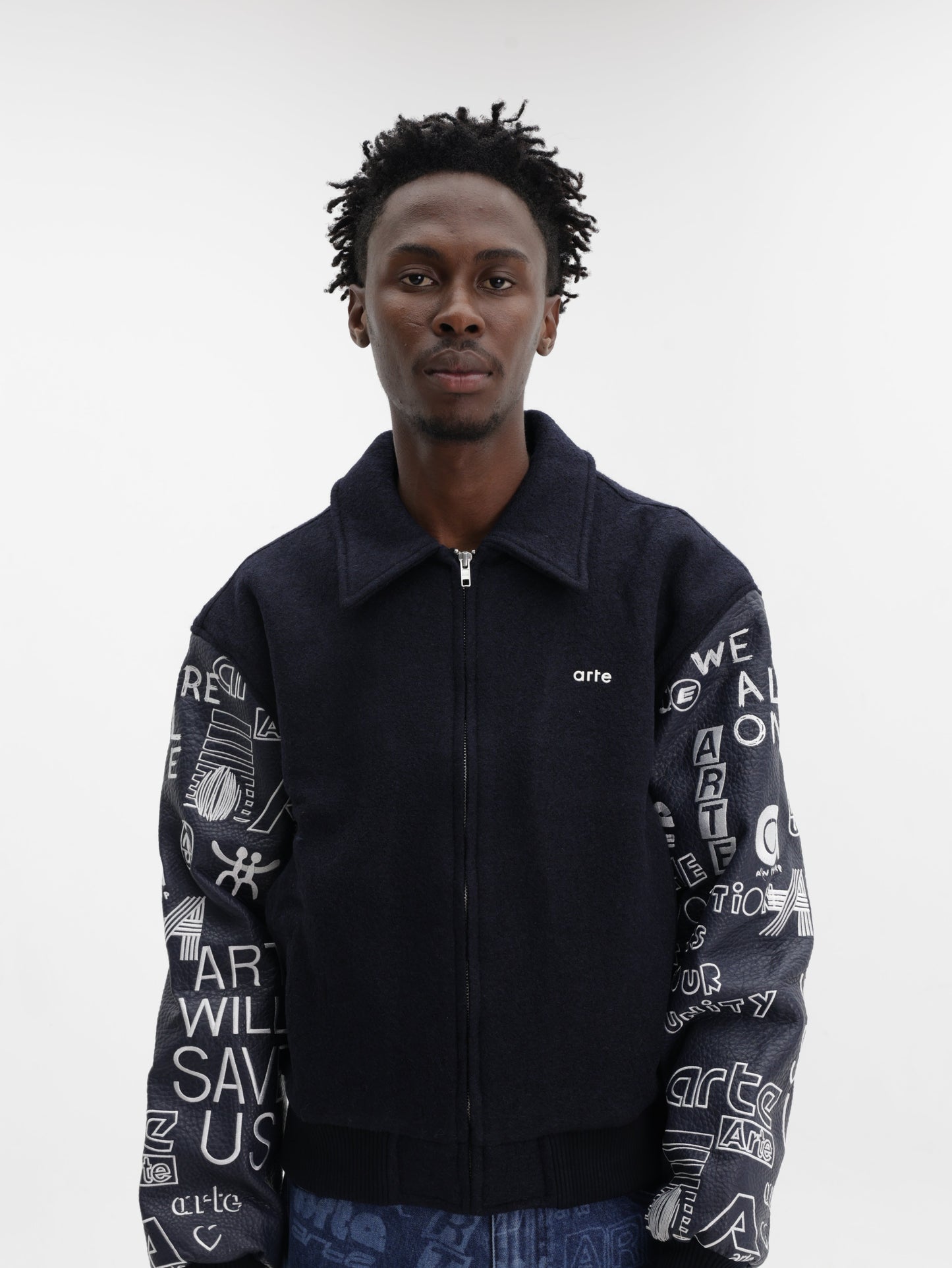 Arte Art Saves College Jacket Navy