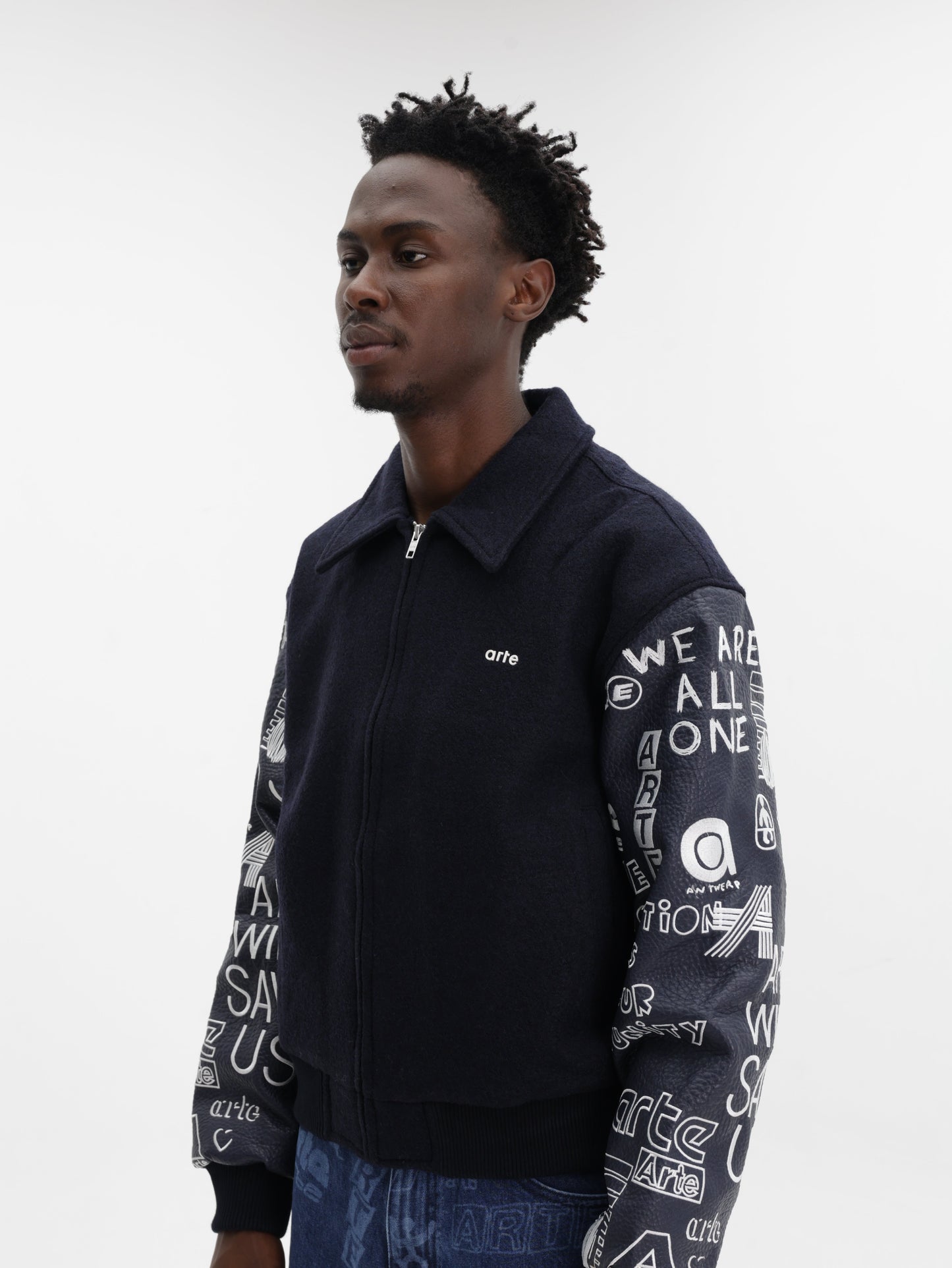 Arte Art Saves College Jacket Navy