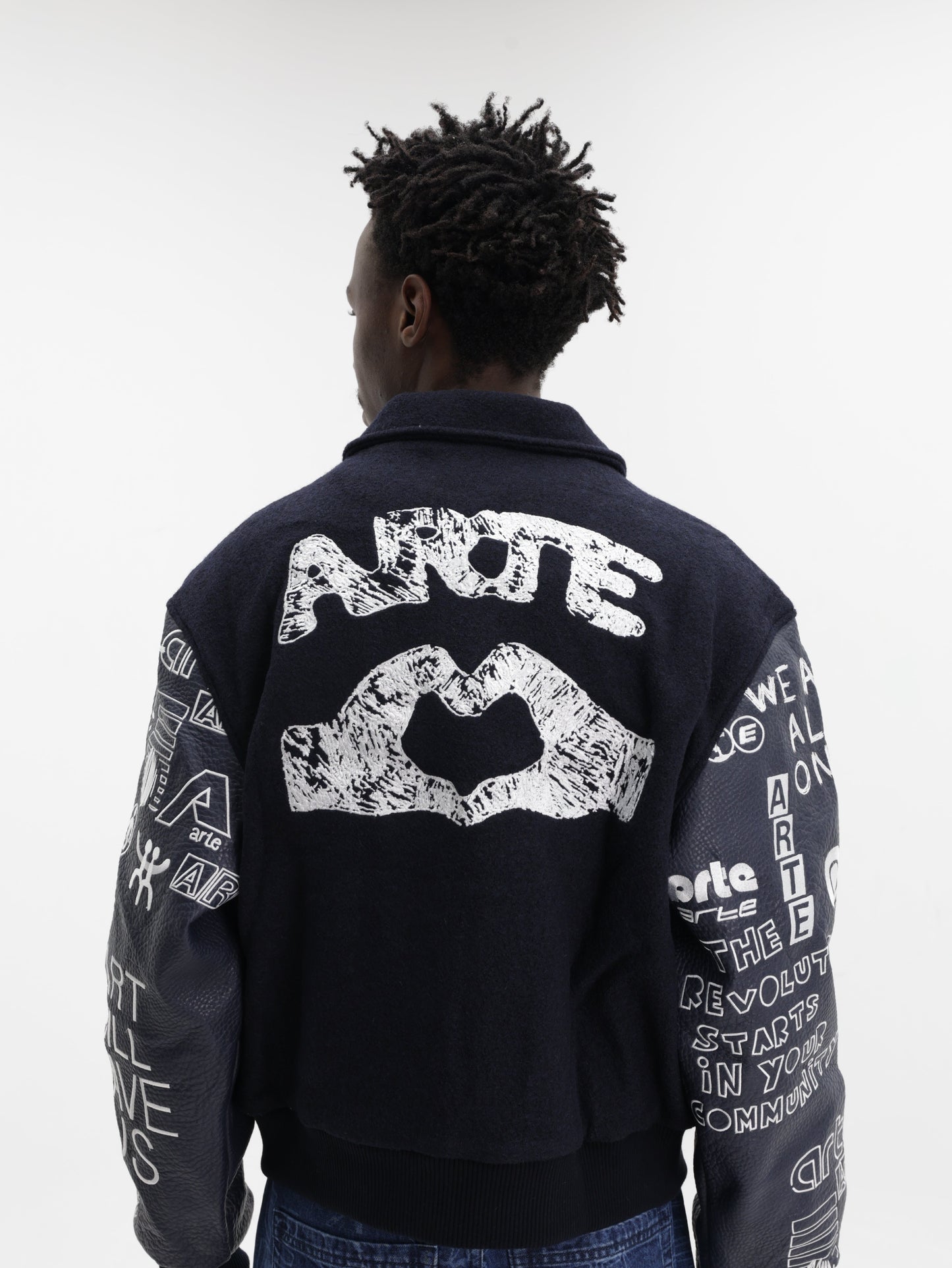 Arte Art Saves College Jacket Navy