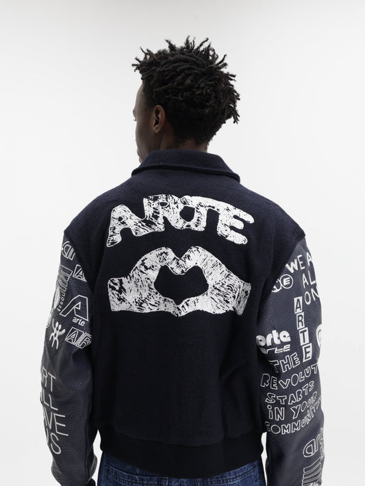 Arte Art Saves College Jacket Navy