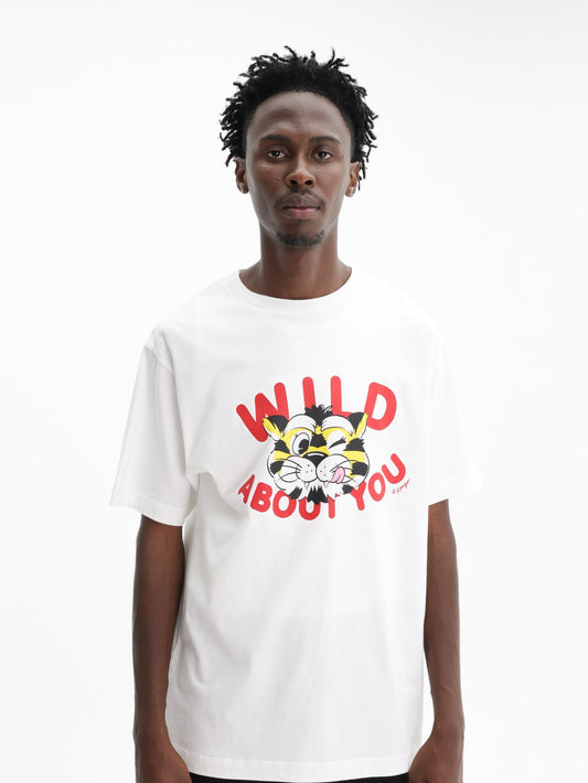 Kenzo T-Shirt Wild Tiger Off White