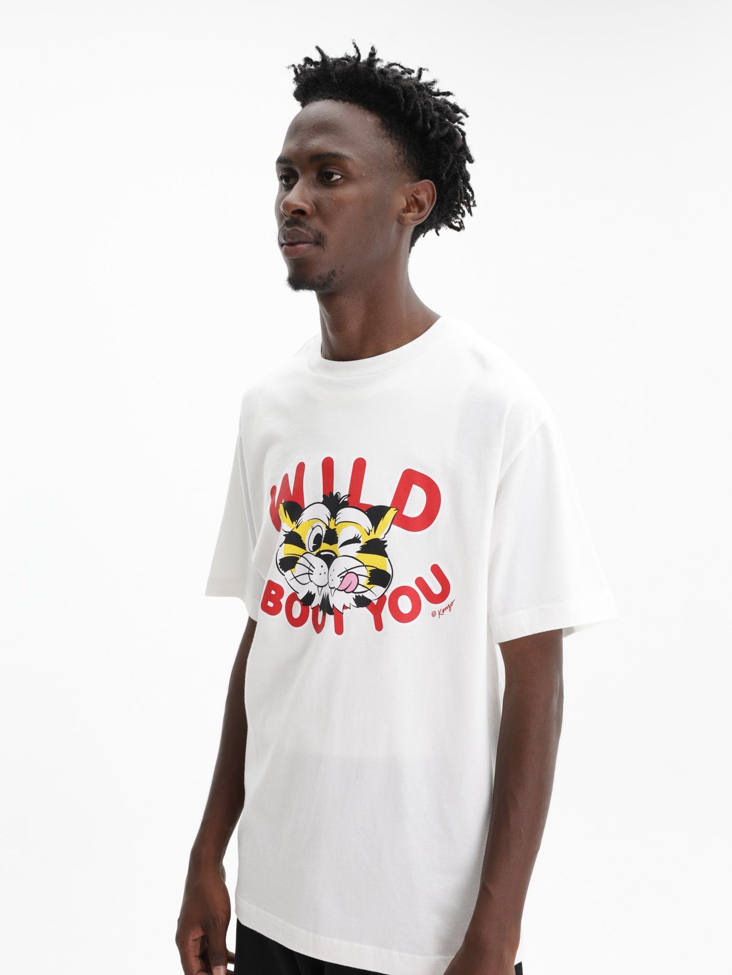 Kenzo T-Shirt Wild Tiger Off White