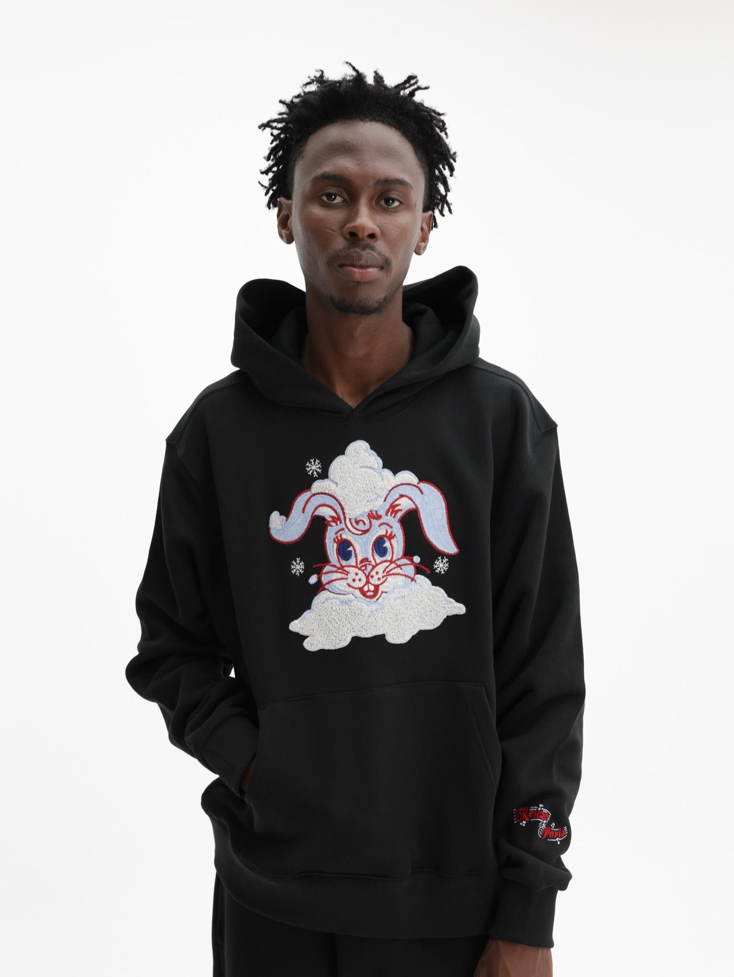 Kenzo Hoodie Winter Holidays Embroidered Black
