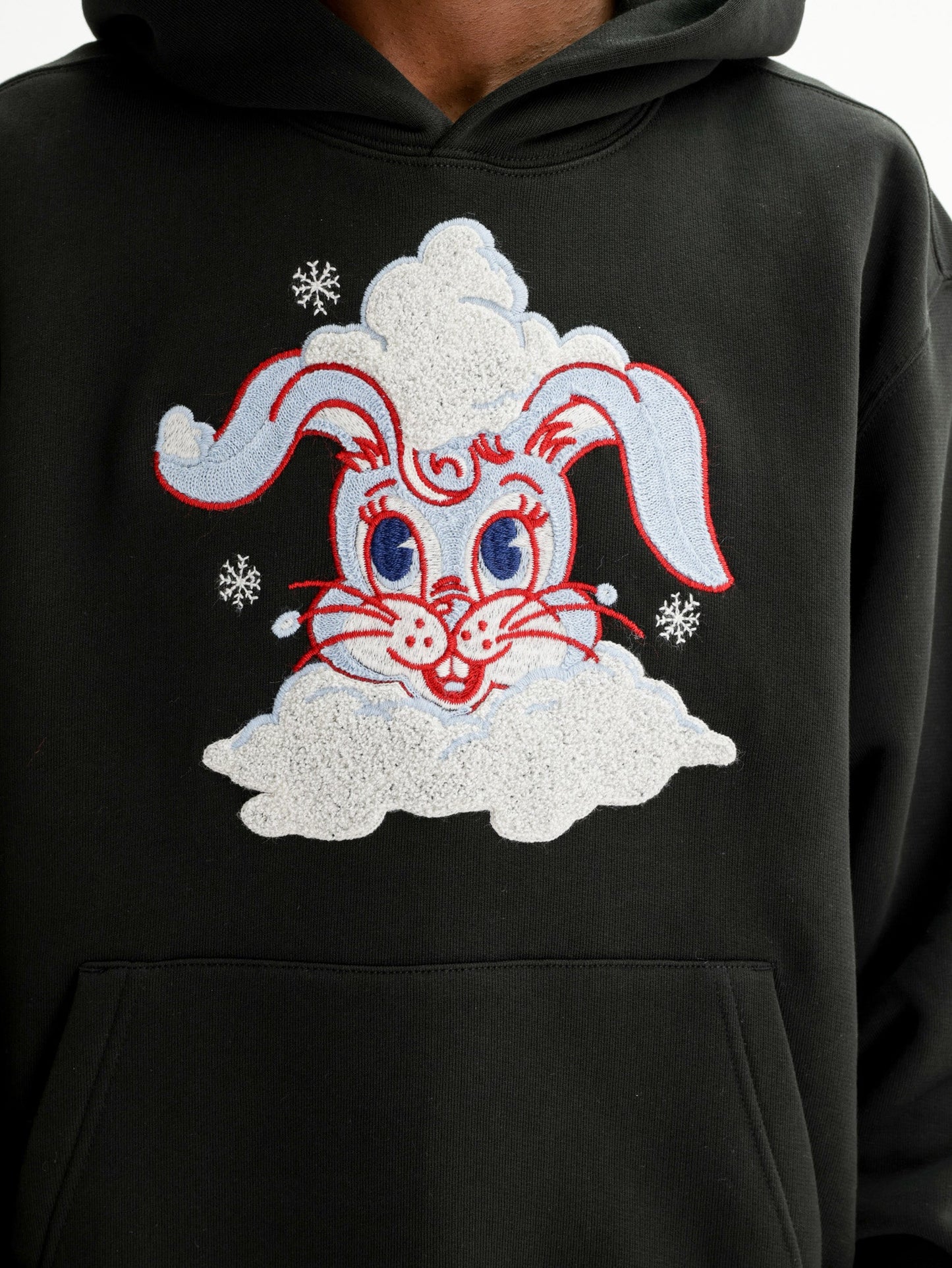 Kenzo Hoodie Winter Holidays Embroidered Black