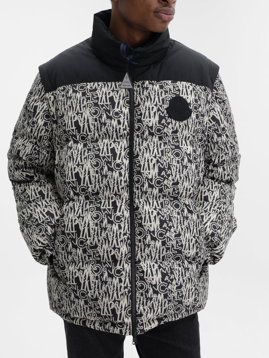 Moncler Jacket Chubasco Allover Print Black-White