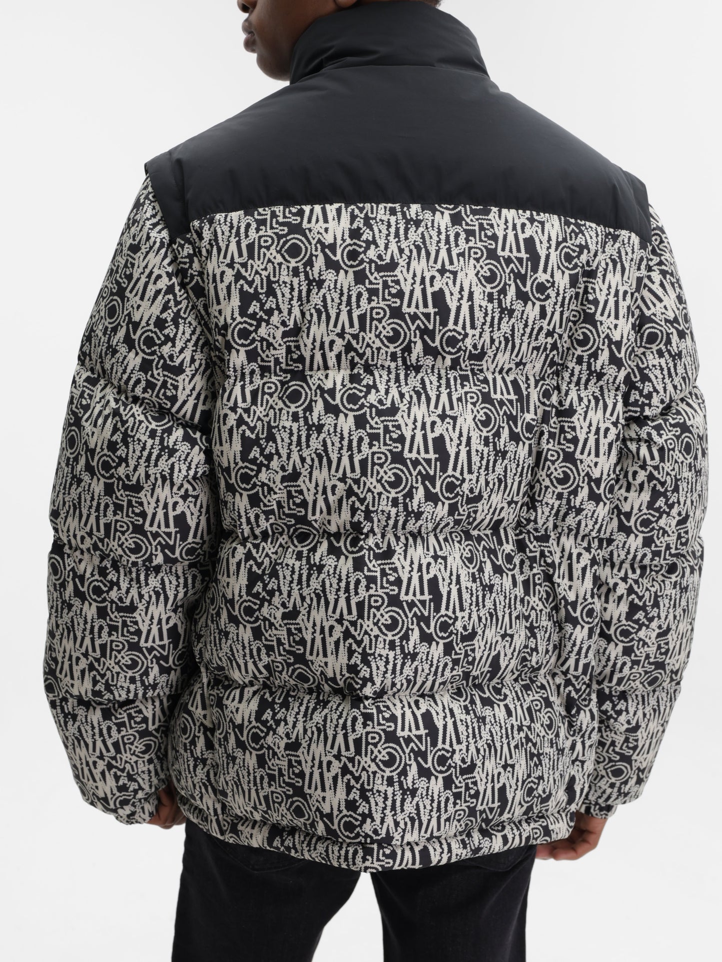 Moncler Jacket Chubasco Allover Print Black-White