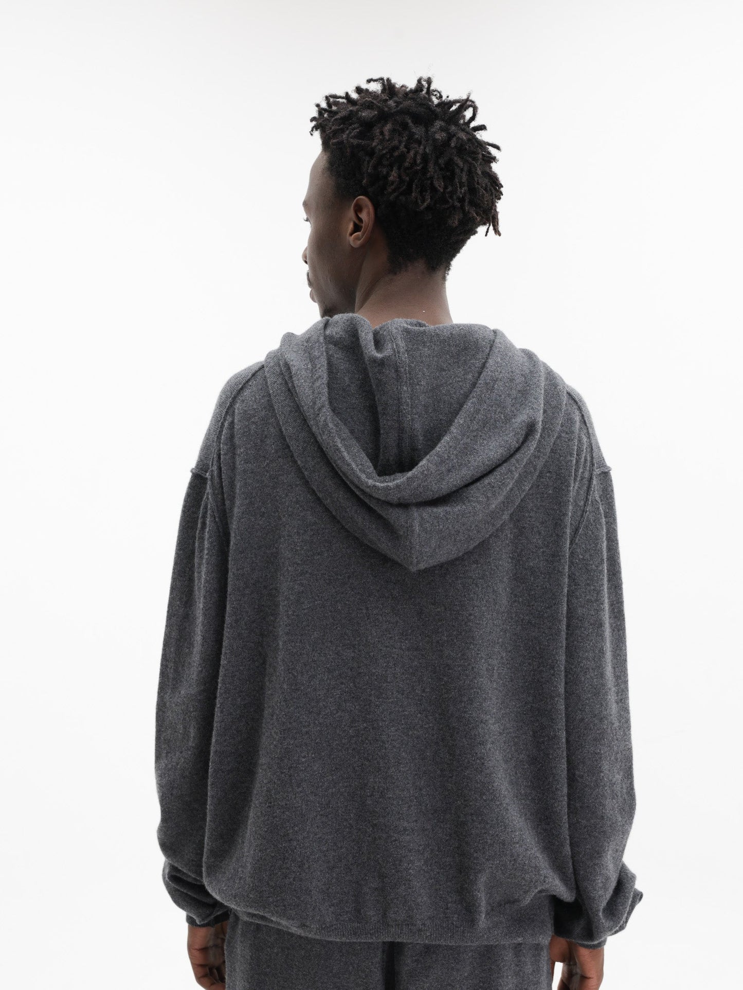Maison Margiela Zipped Hoodie Dark Grey