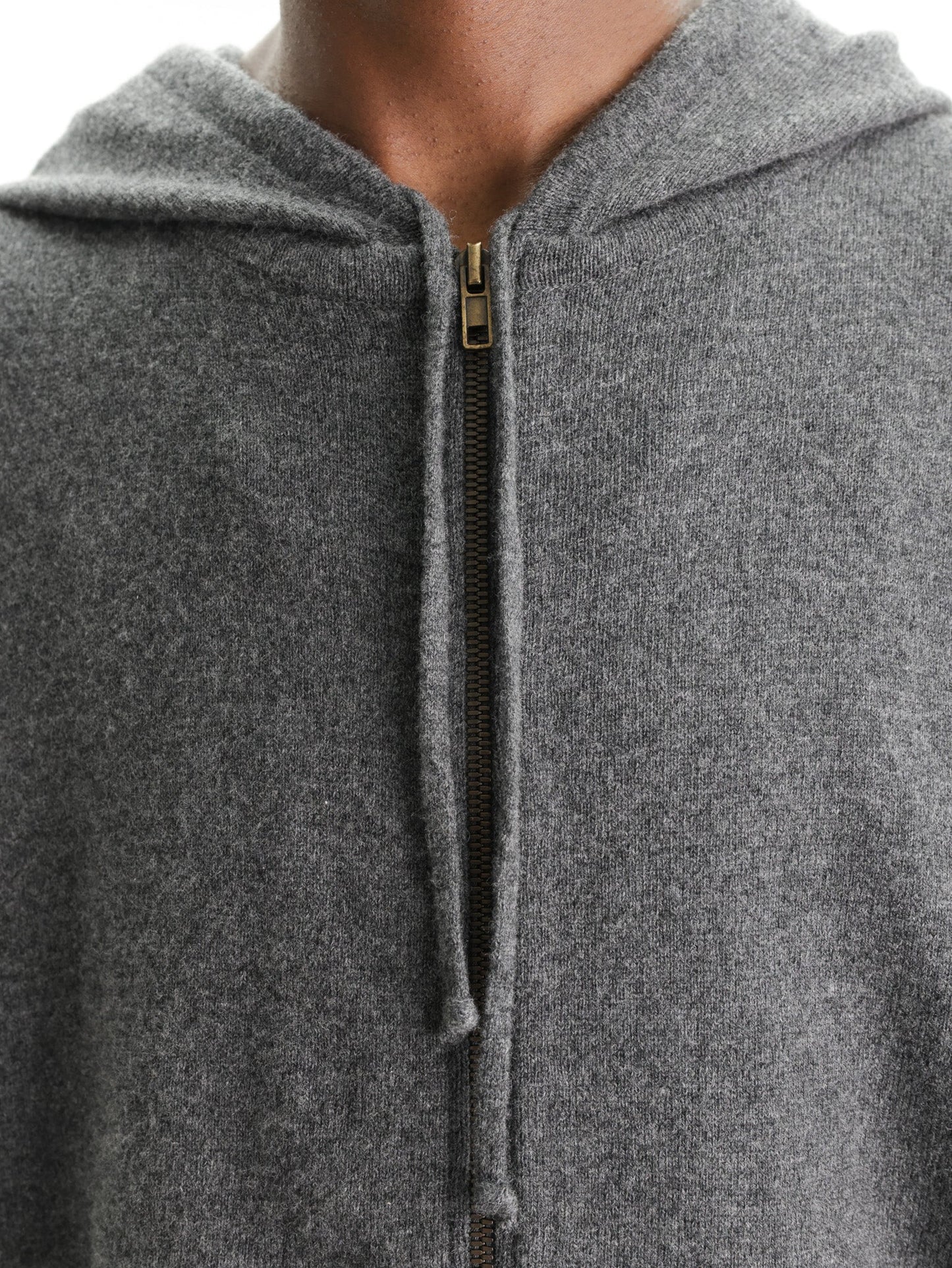 Maison Margiela Zipped Hoodie Dark Grey