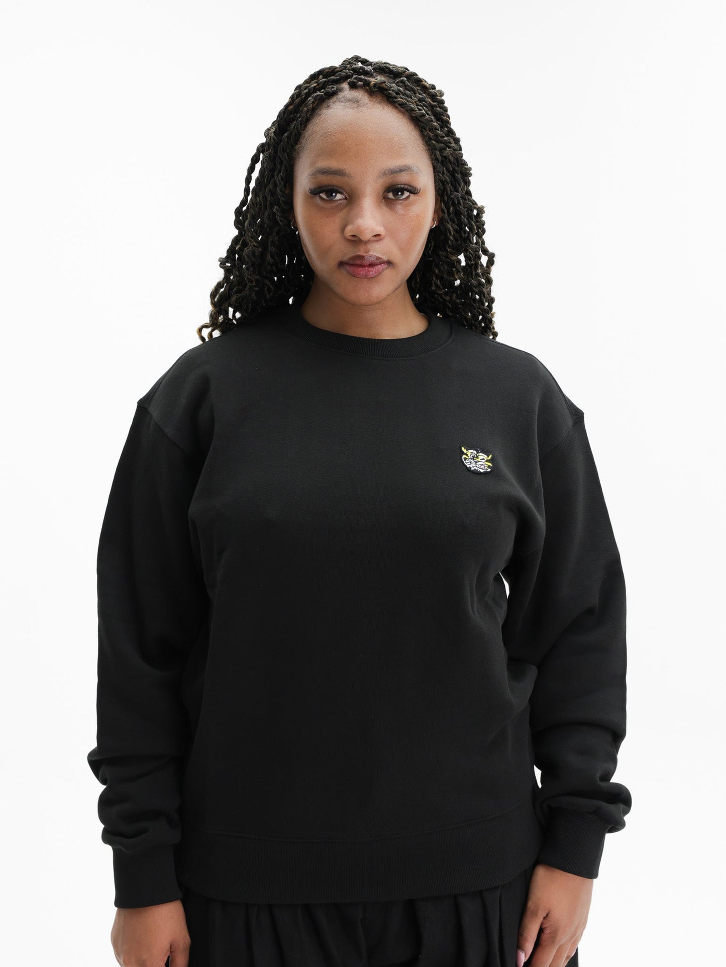 Kenzo Sweatshirt  Knitted Cotton Pullover Black