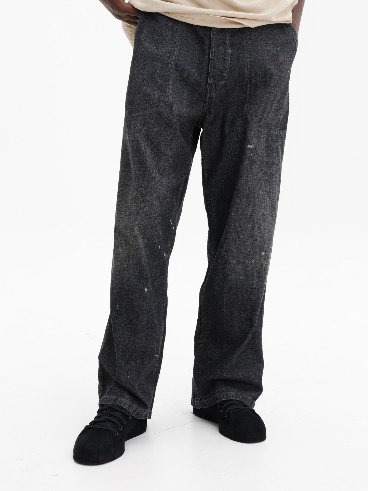 Maison Margiela Wide Leg Jeans Black