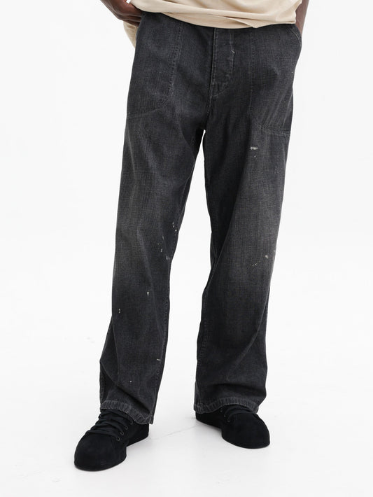 Maison Margiela Wide Leg Jeans Black