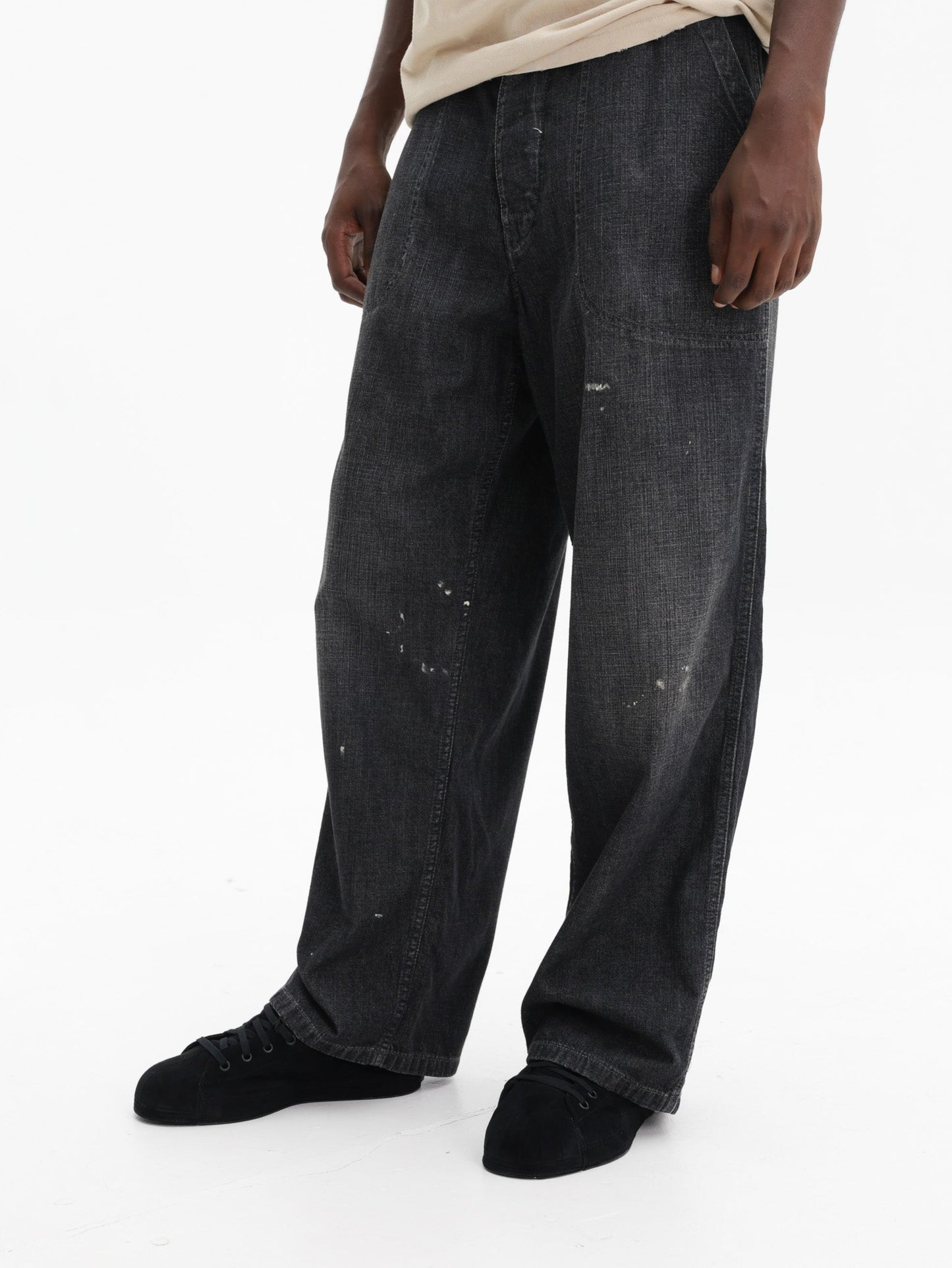 Maison Margiela Wide Leg Jeans Black