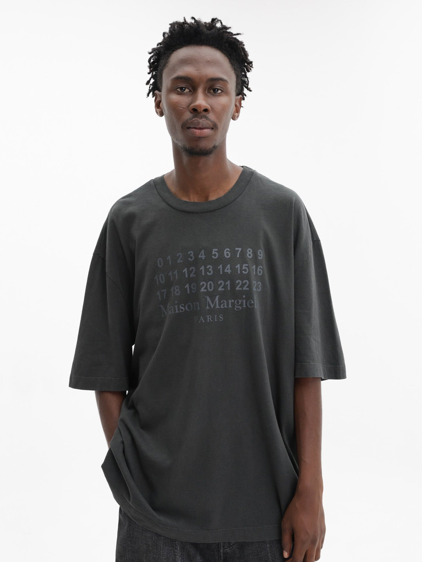 Maison Margiela Numerical Logo T-Shirt Washed Black