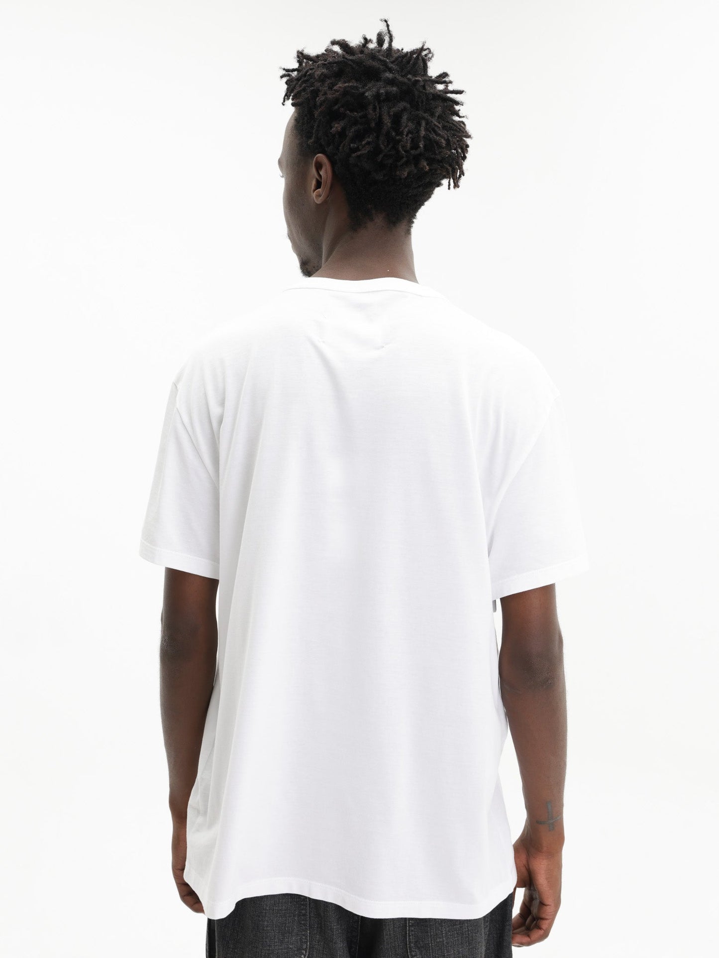 Maison Margiela Upside Down Logo T-Shirt White