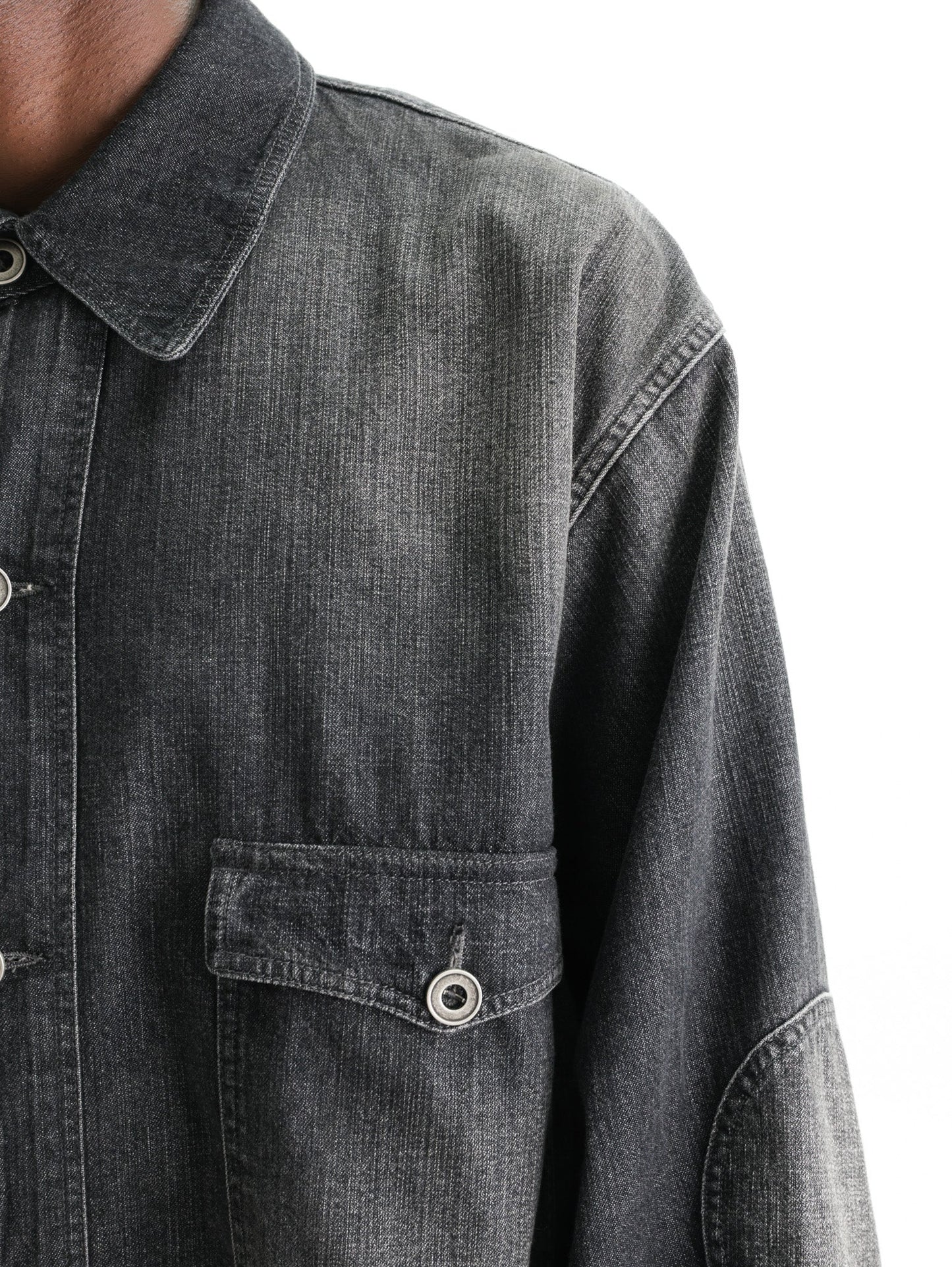 Maison Margiela Washed Trucker Denim Jacket Black