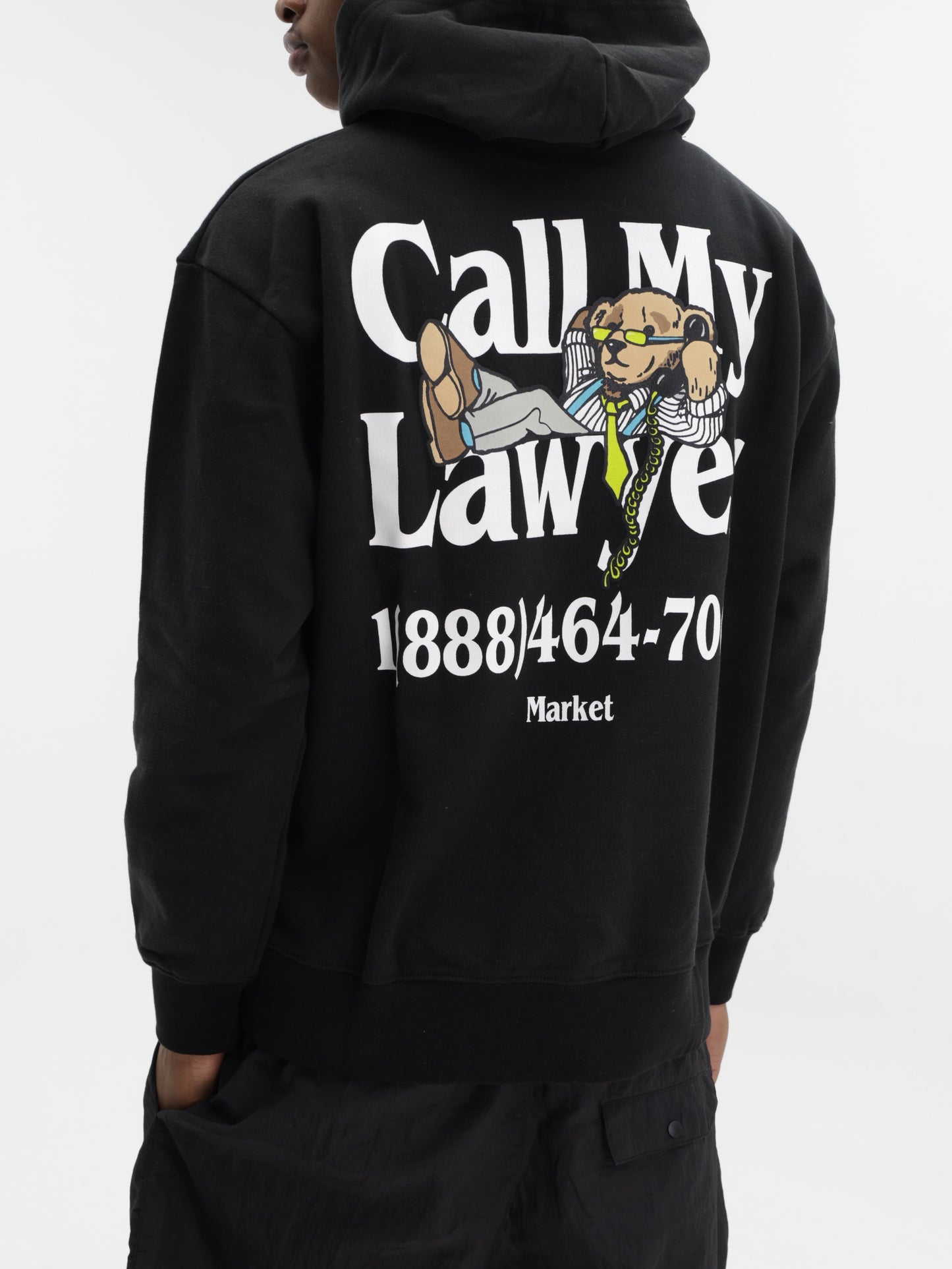 Market Hoodie Better Call Bear Black