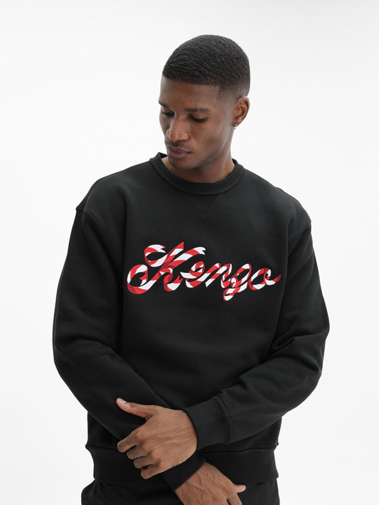 Kenzo Sweatshirt Knitted Cotton Pullover Black