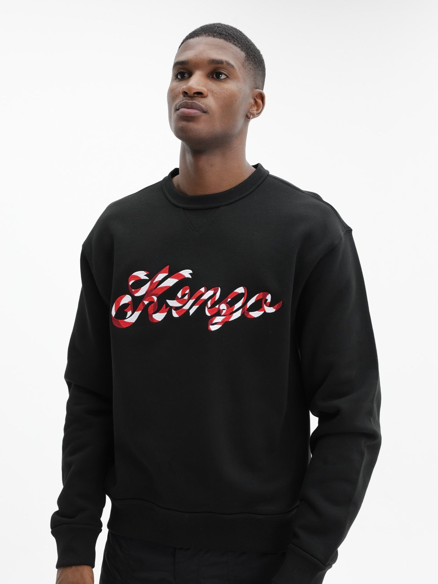 Kenzo Sweatshirt Knitted Cotton Pullover Black