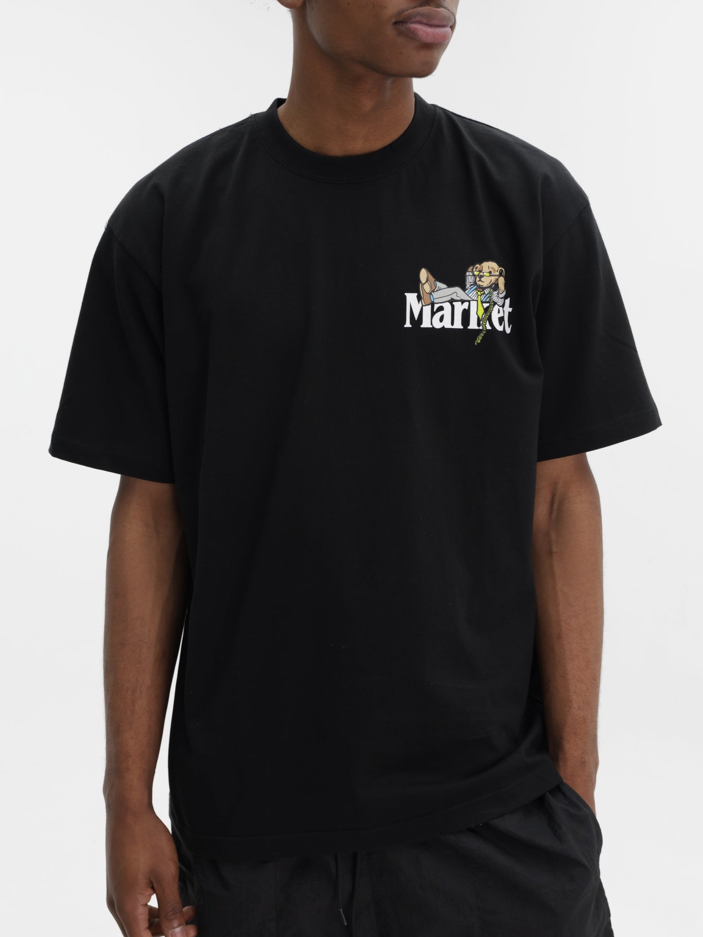 Market T-Shirt Better Call Bear Black
