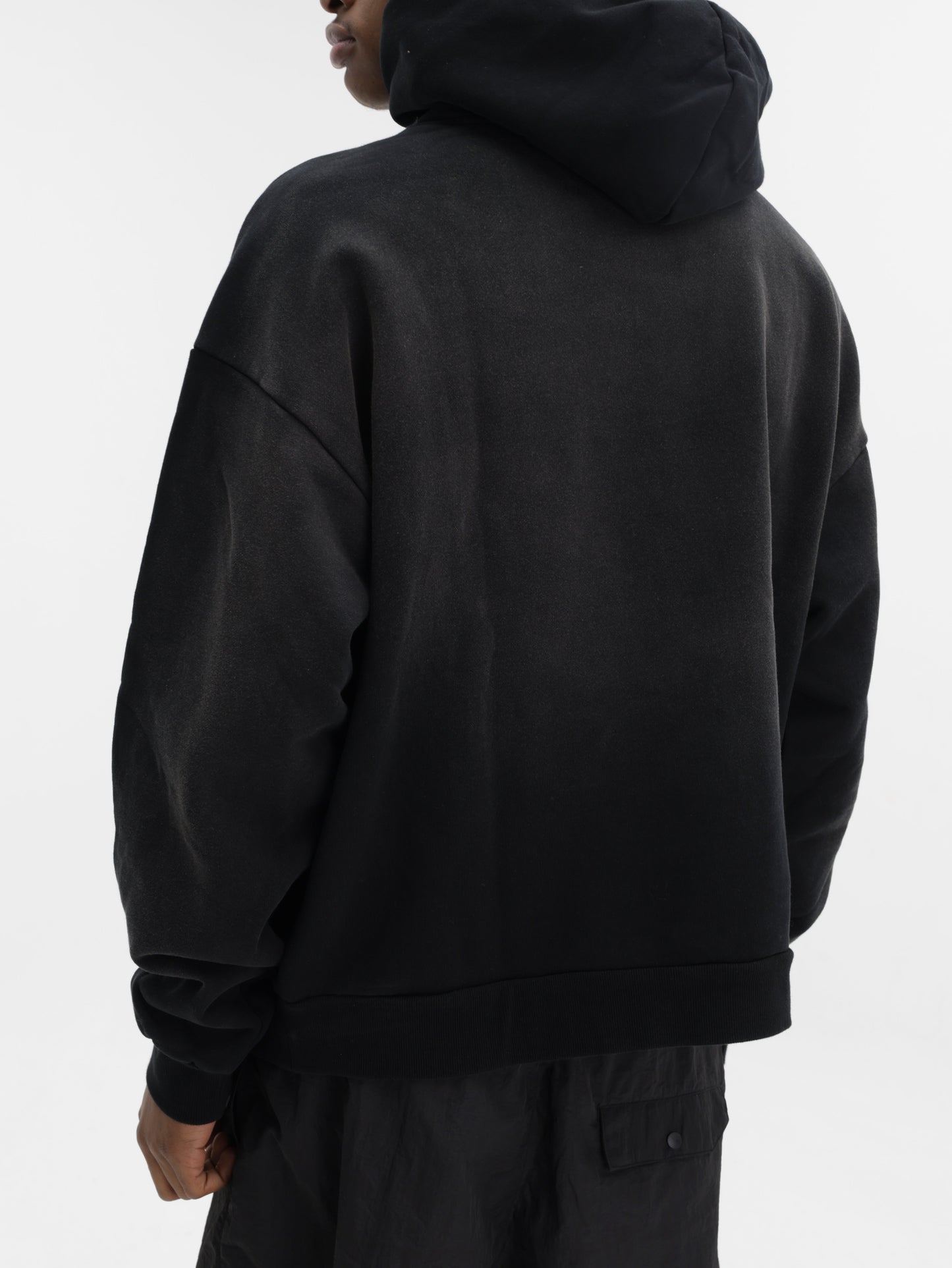 Market Sweater Hooded Buzzer Beaters Black-White